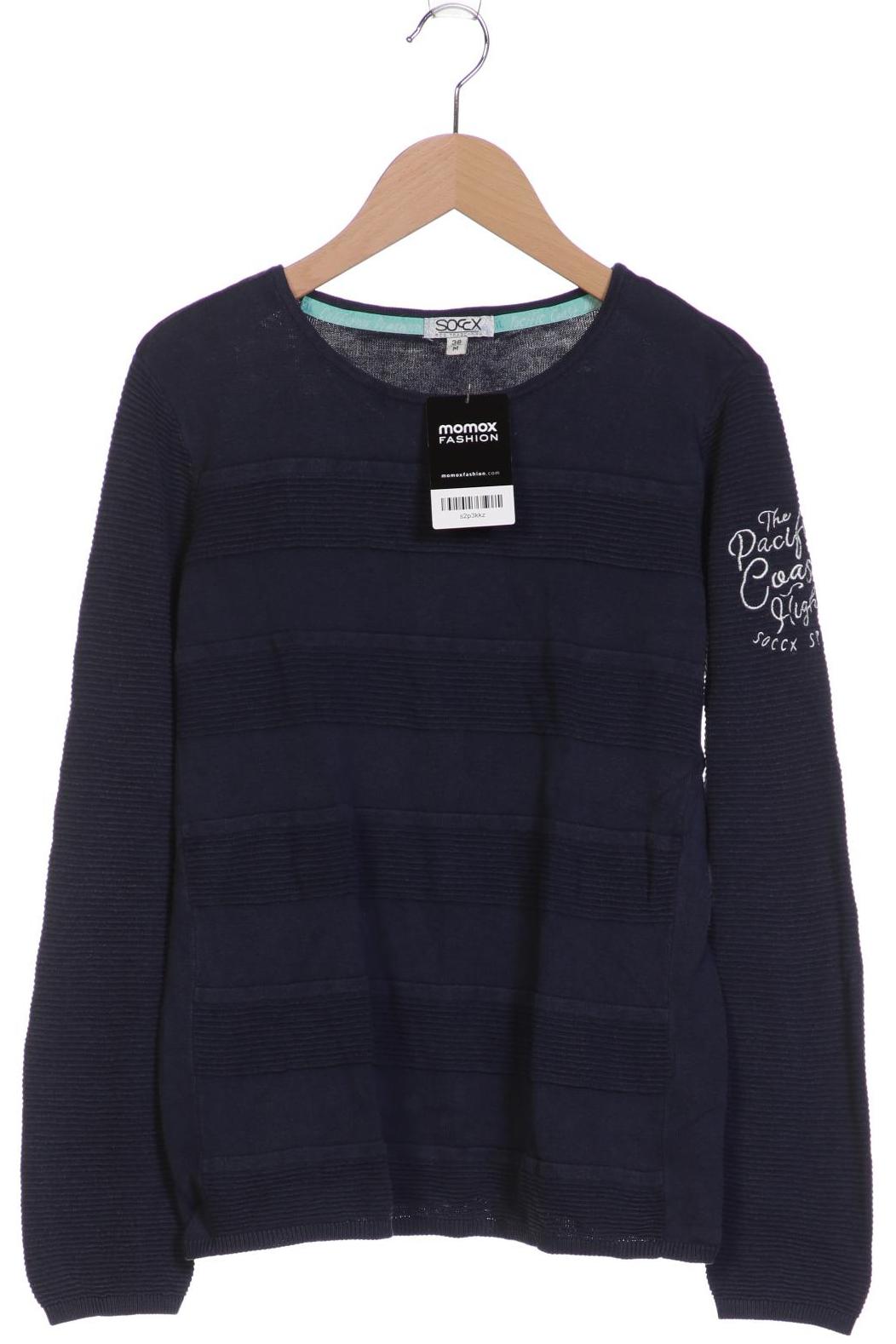 

SOCCX Damen Pullover, marineblau