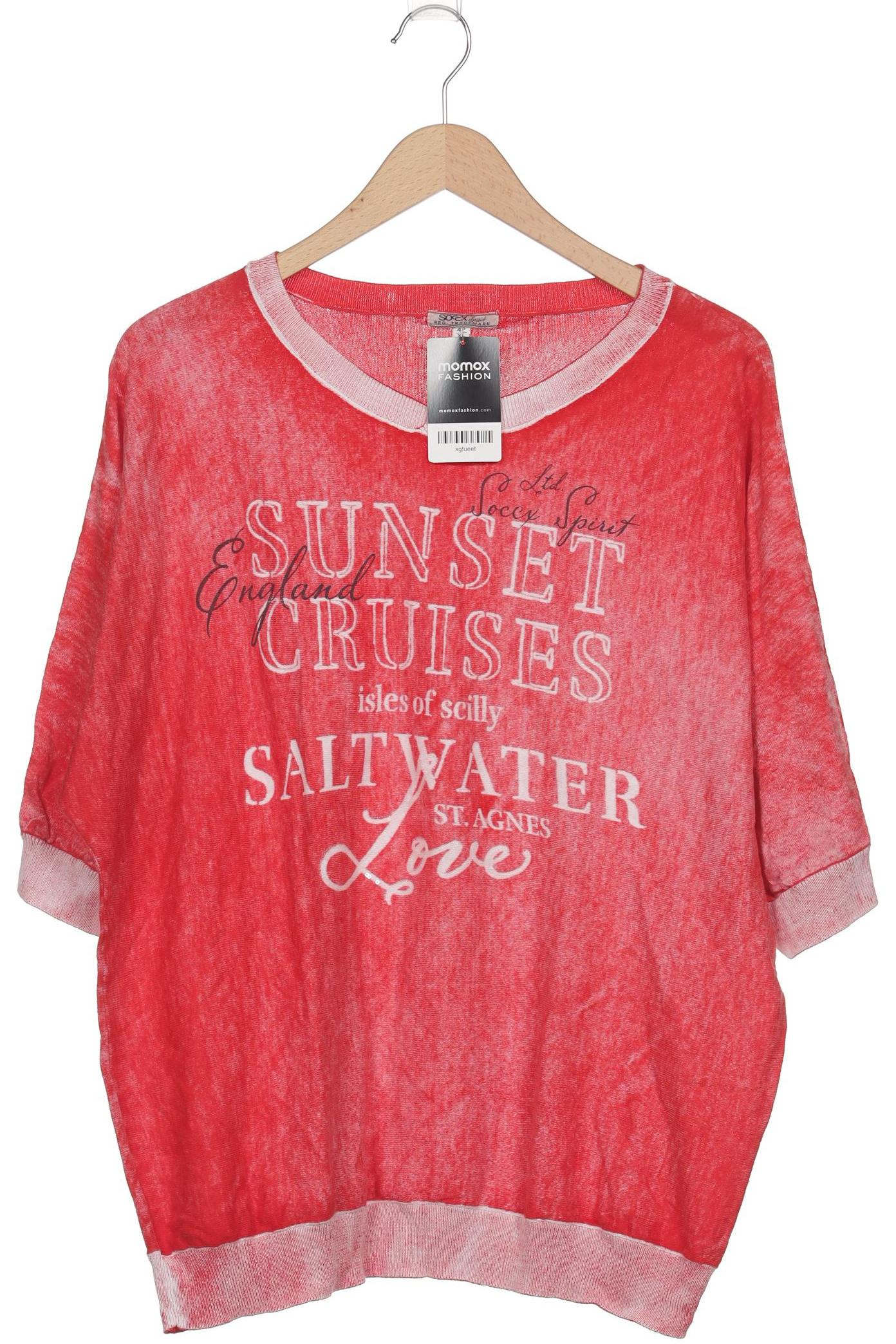 

Soccx Damen Pullover, rot, Gr. 42