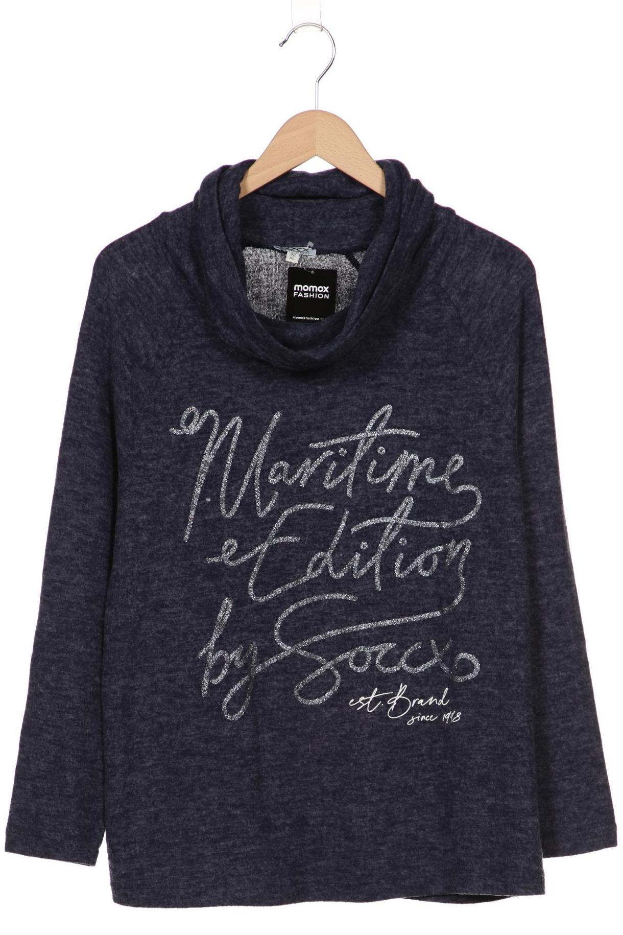

SOCCX Damen Pullover, marineblau