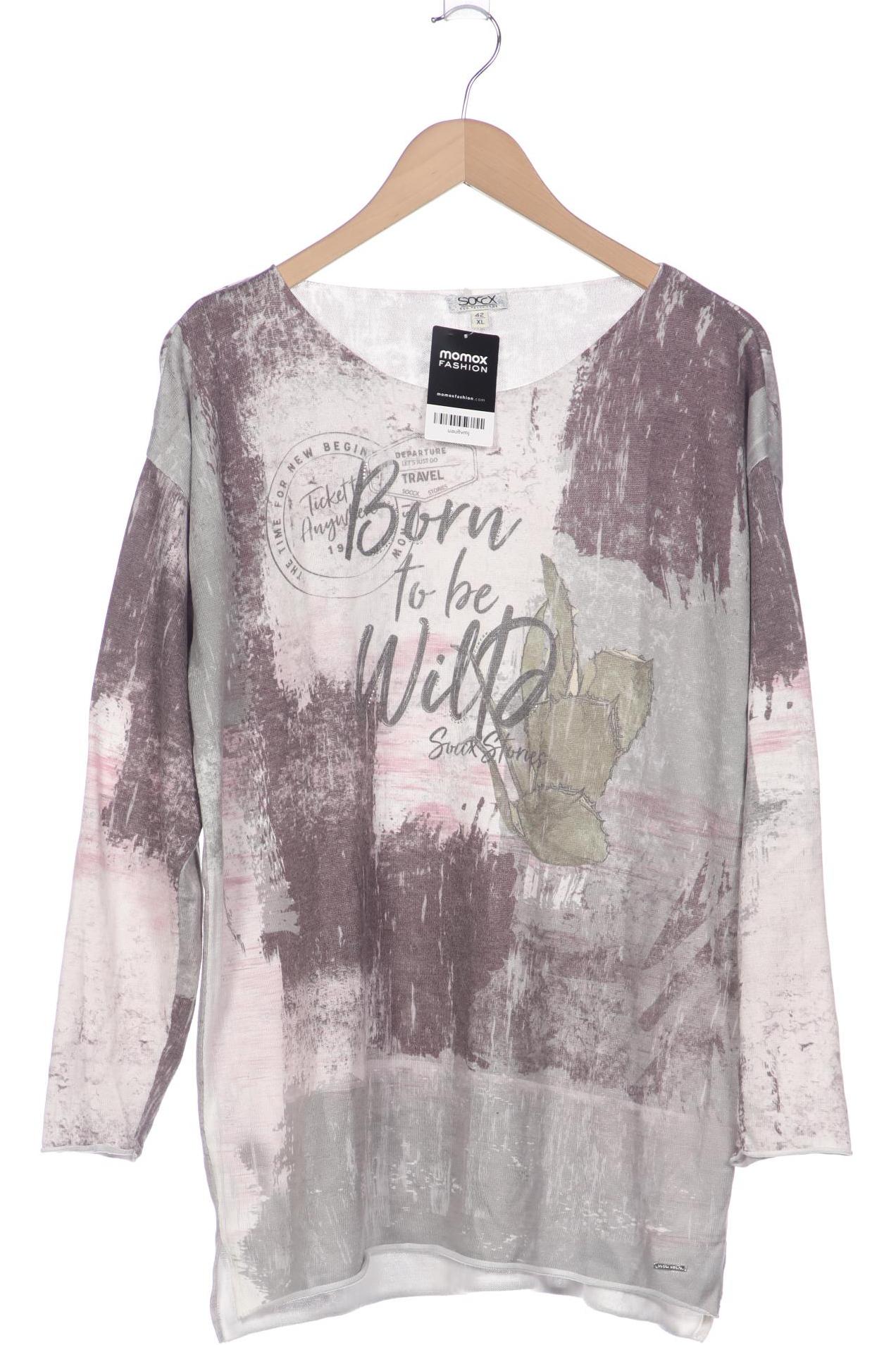 

Soccx Damen Pullover, grau, Gr. 42
