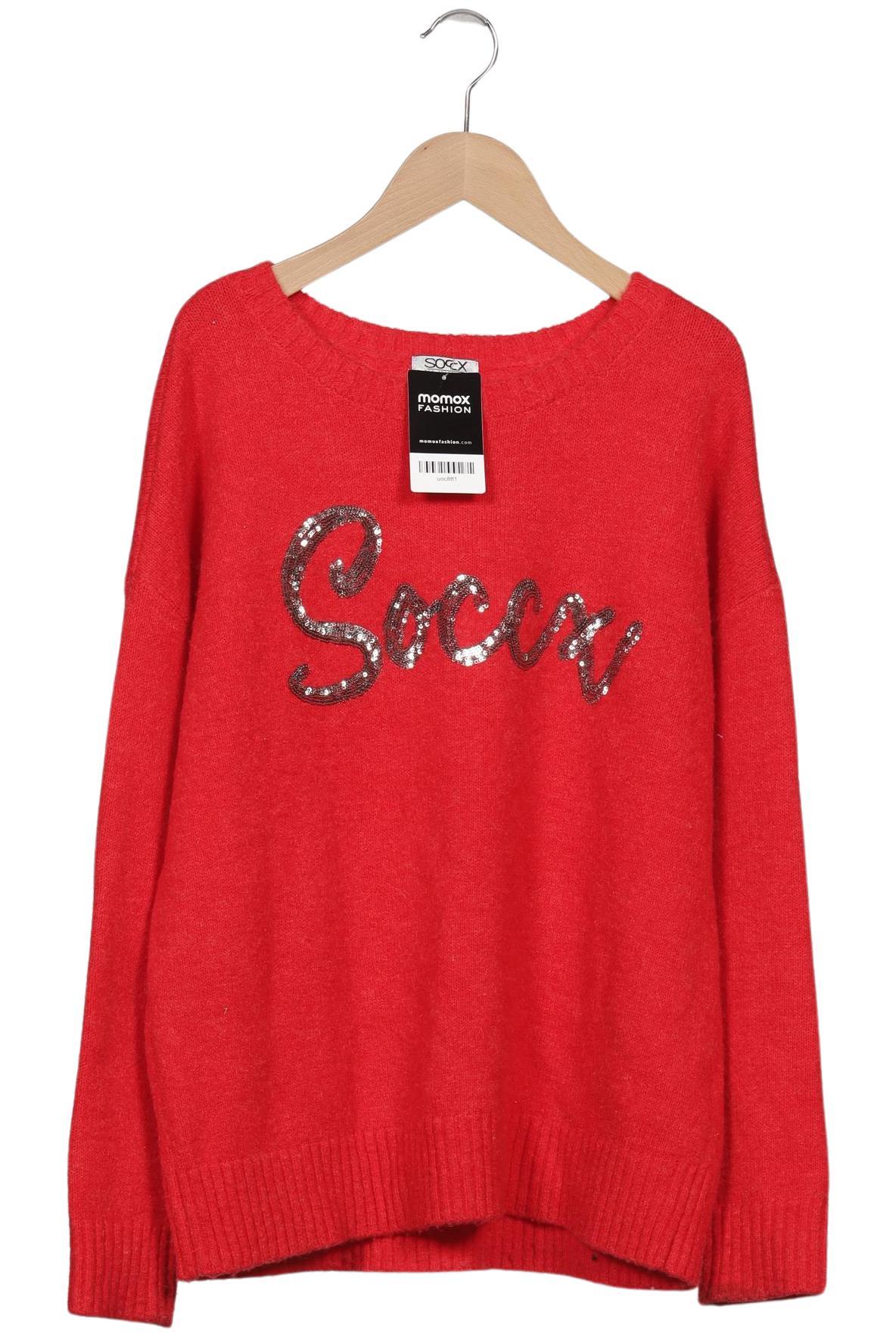 

Soccx Damen Pullover, rot, Gr. 38
