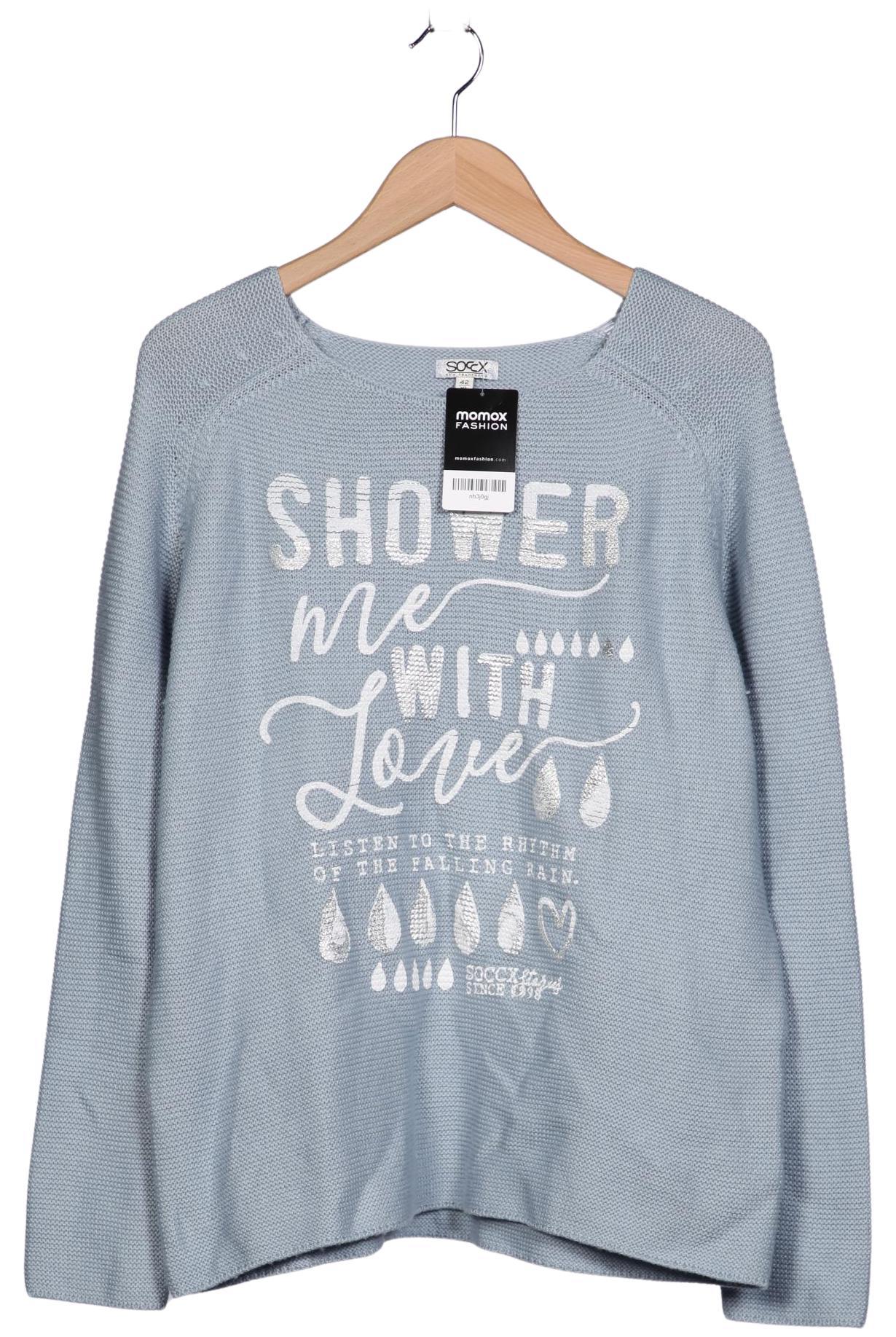 

Soccx Damen Pullover, hellblau, Gr. 42