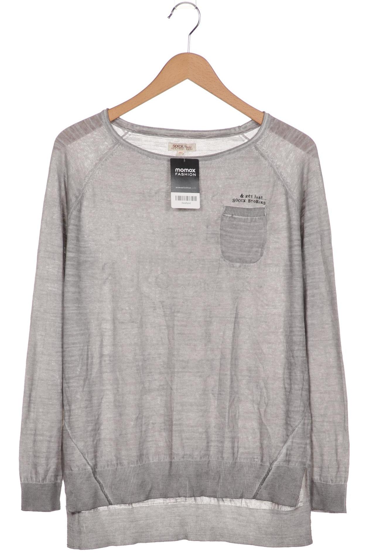 

Soccx Damen Pullover, grau, Gr. 40