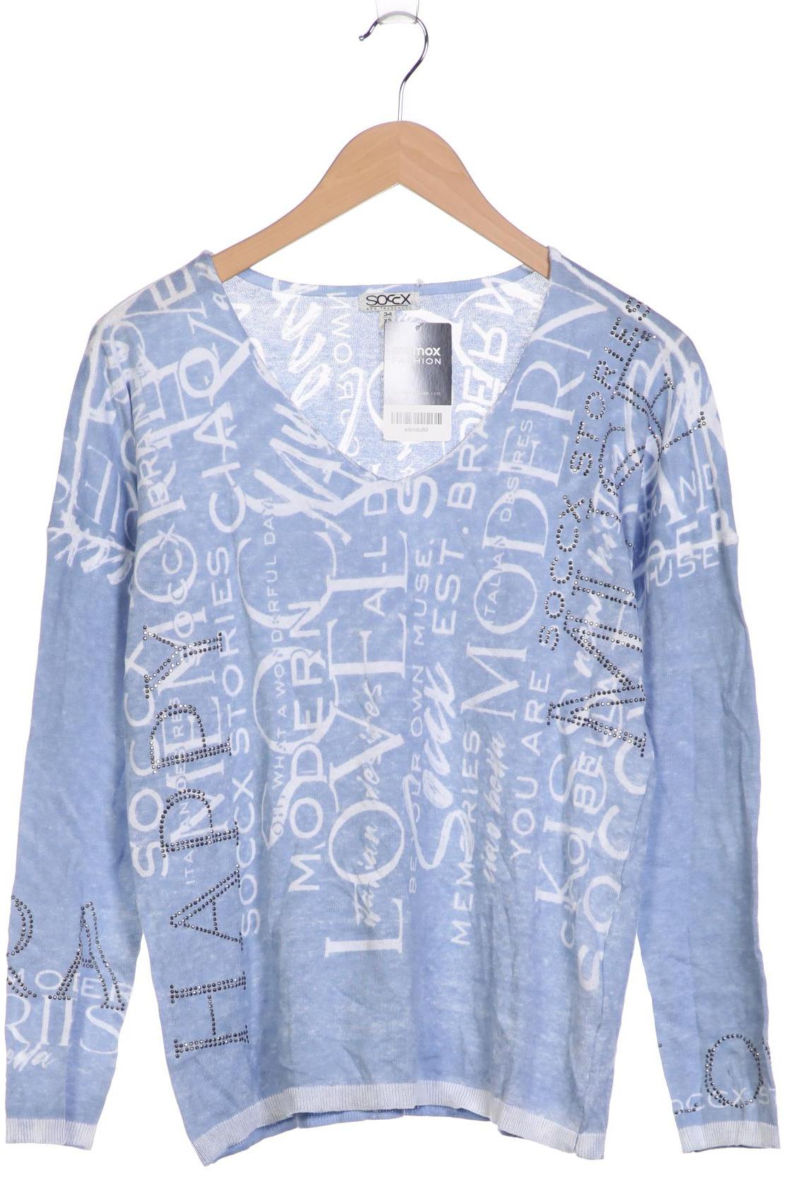 

Soccx Damen Pullover, hellblau, Gr. 34
