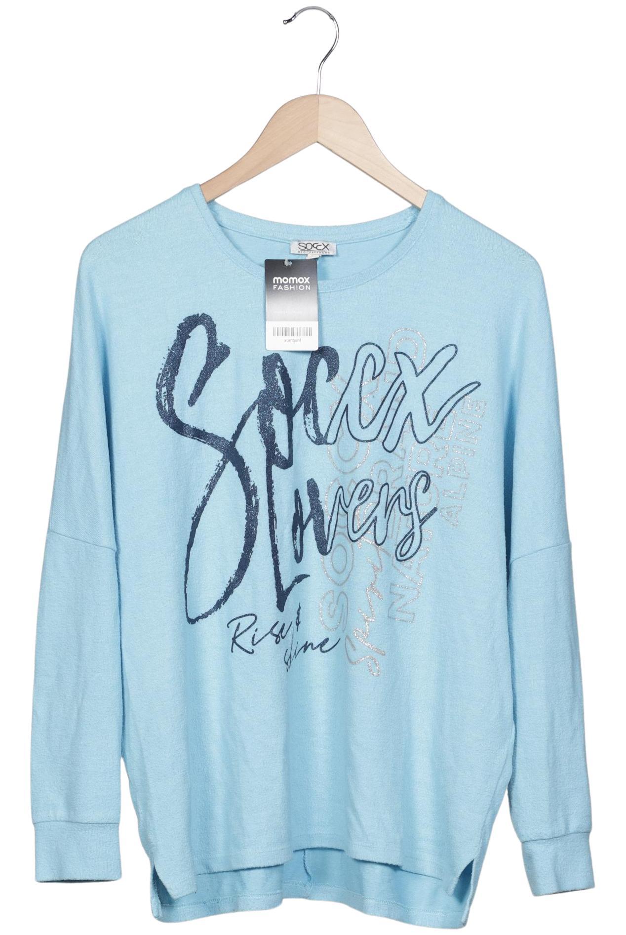 

Soccx Damen Pullover, blau, Gr. 36