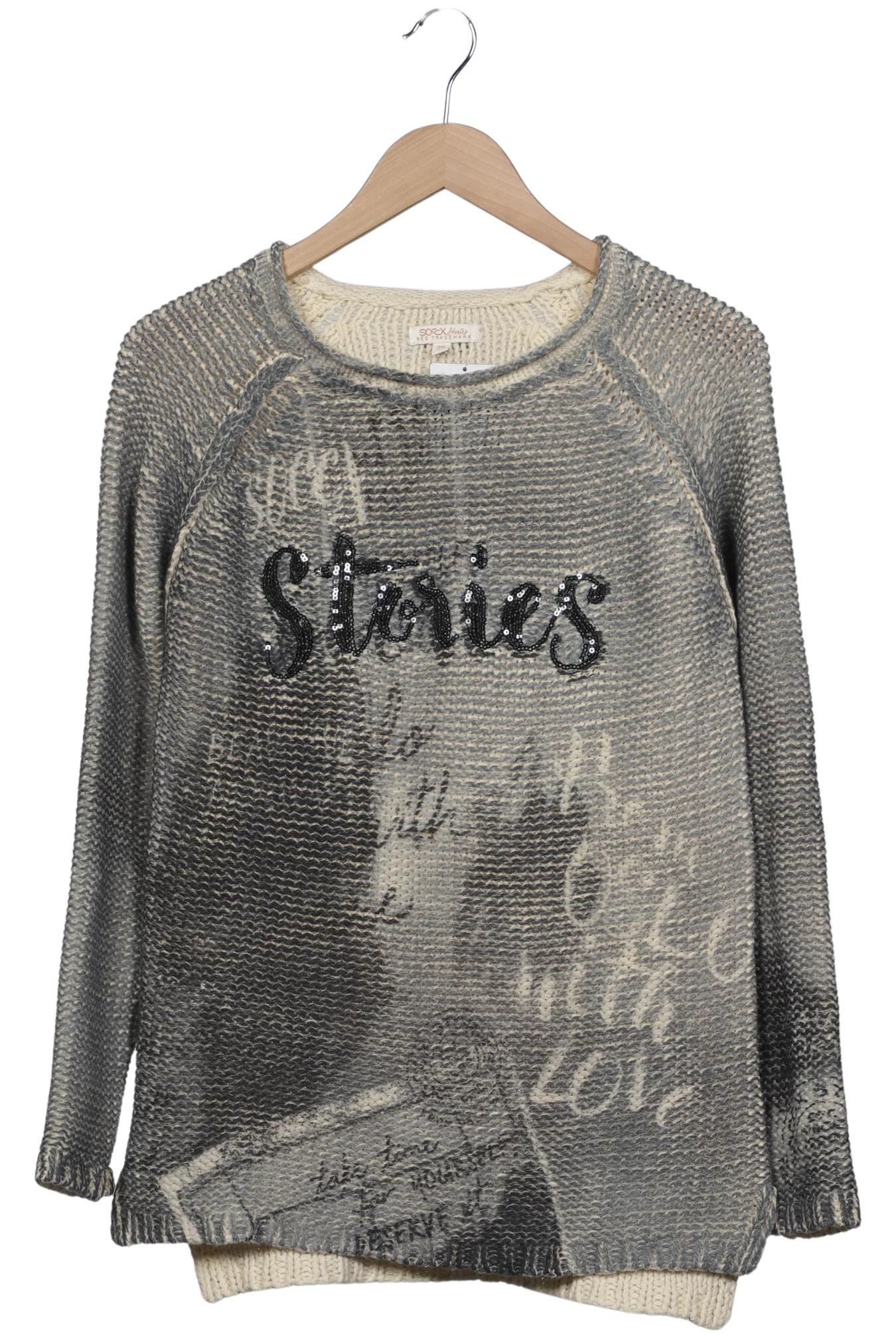 

Soccx Damen Pullover, grau, Gr. 36