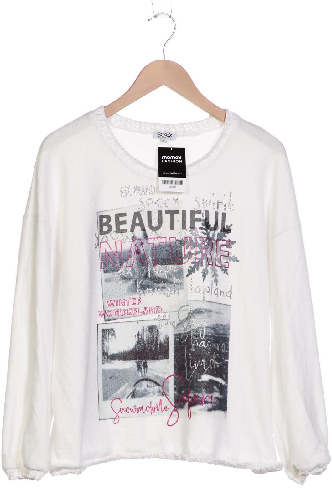 

SOCCX Damen Pullover, weiß