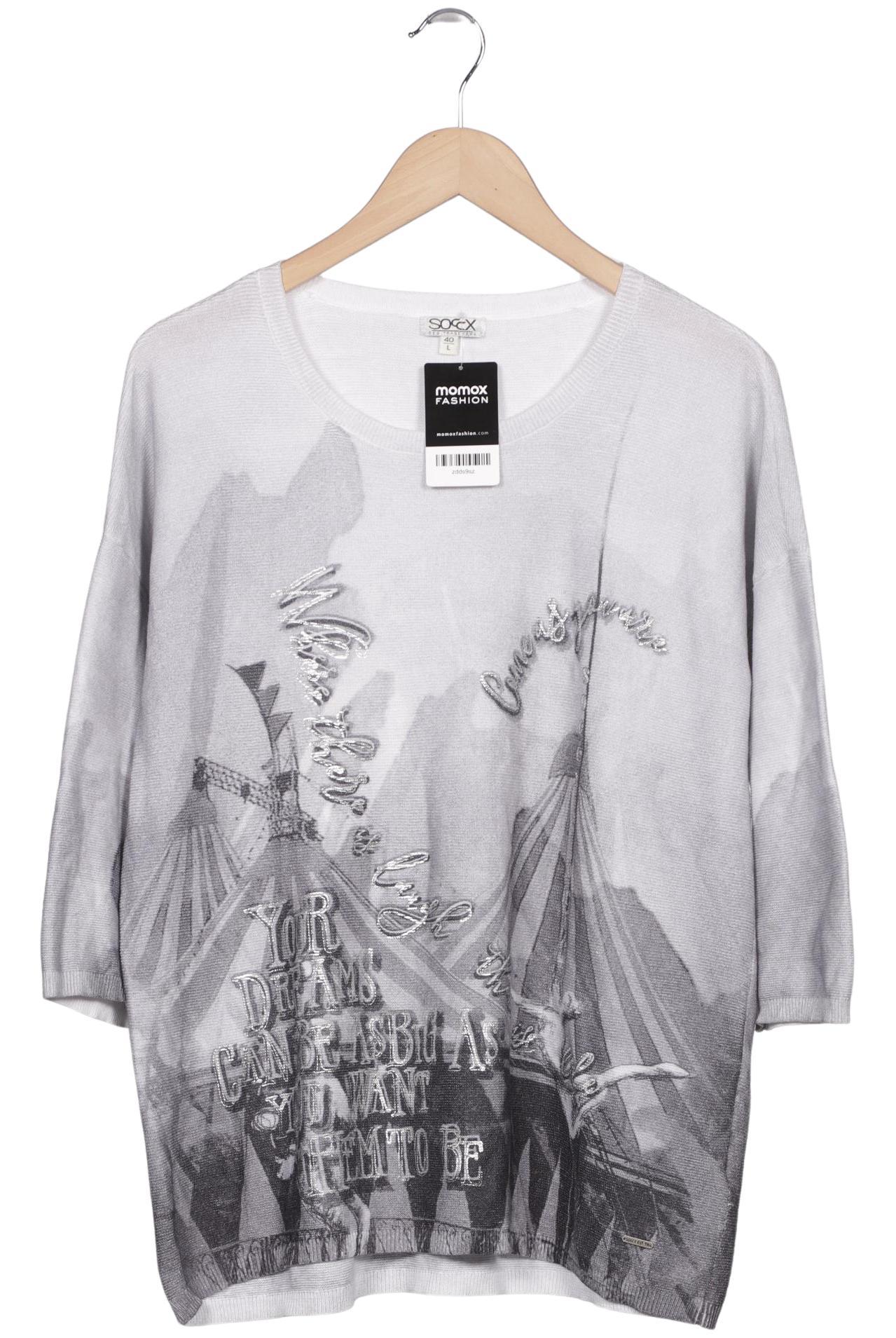 

Soccx Damen Pullover, grau, Gr. 40