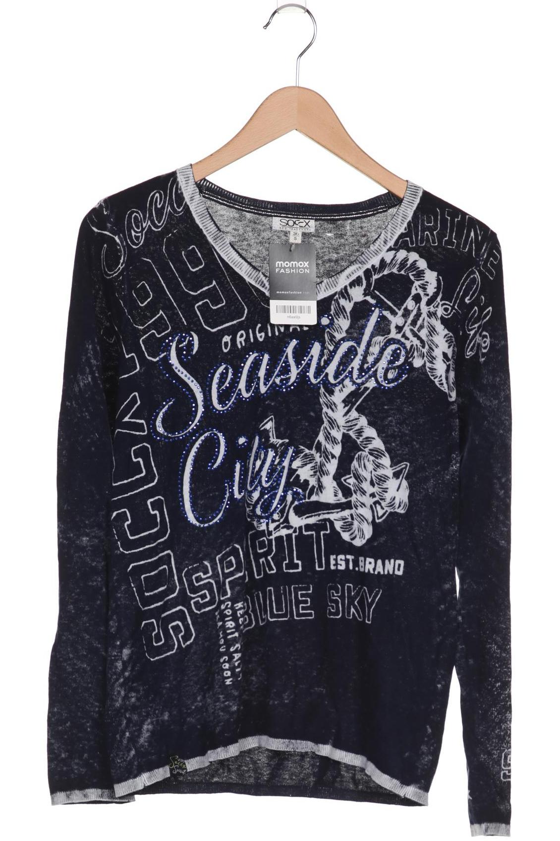 

SOCCX Damen Pullover, marineblau