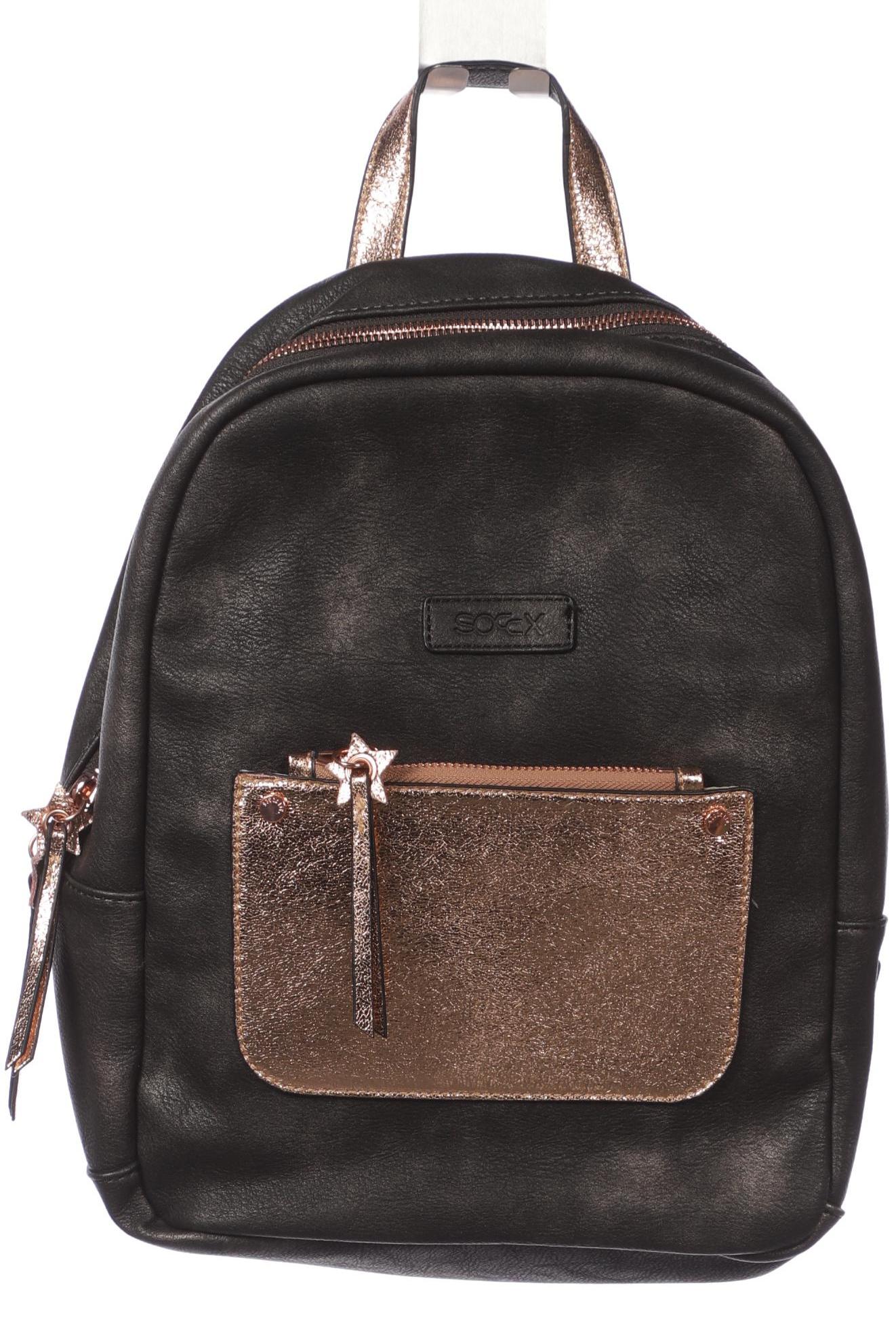 

Soccx Damen Rucksack, schwarz, Gr.