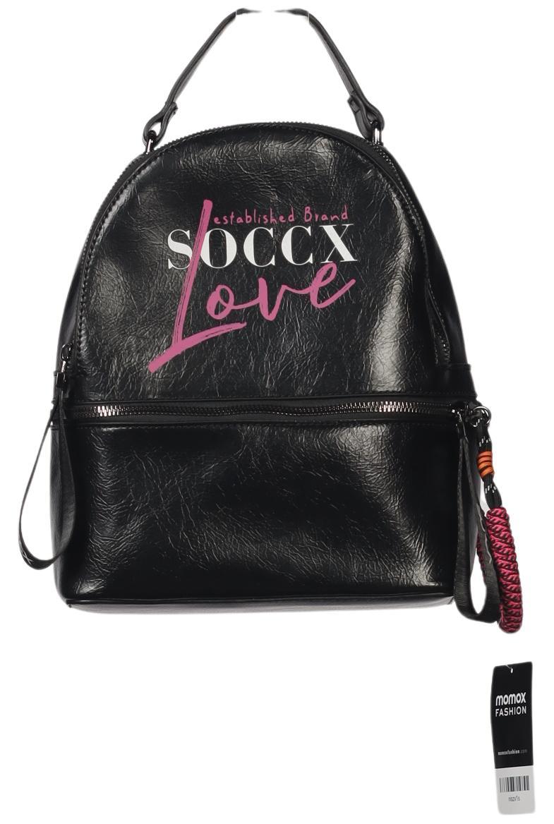 

Soccx Damen Rucksack, schwarz, Gr.