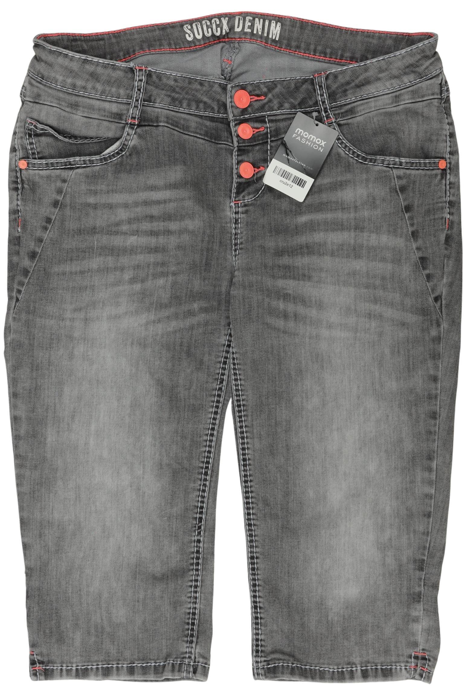 

Soccx Damen Shorts, grau, Gr. 34