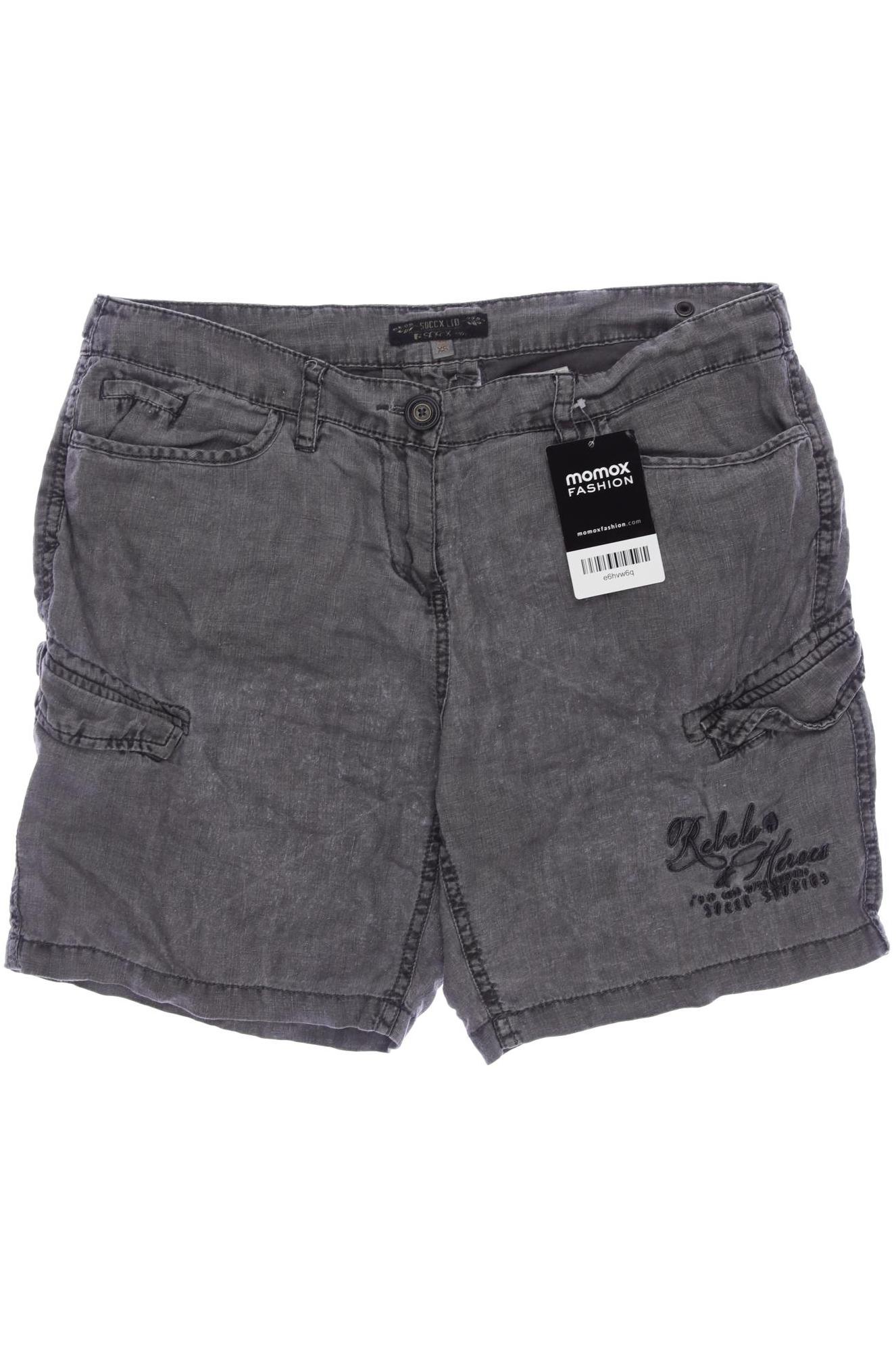 

Soccx Damen Shorts, grau, Gr. 34