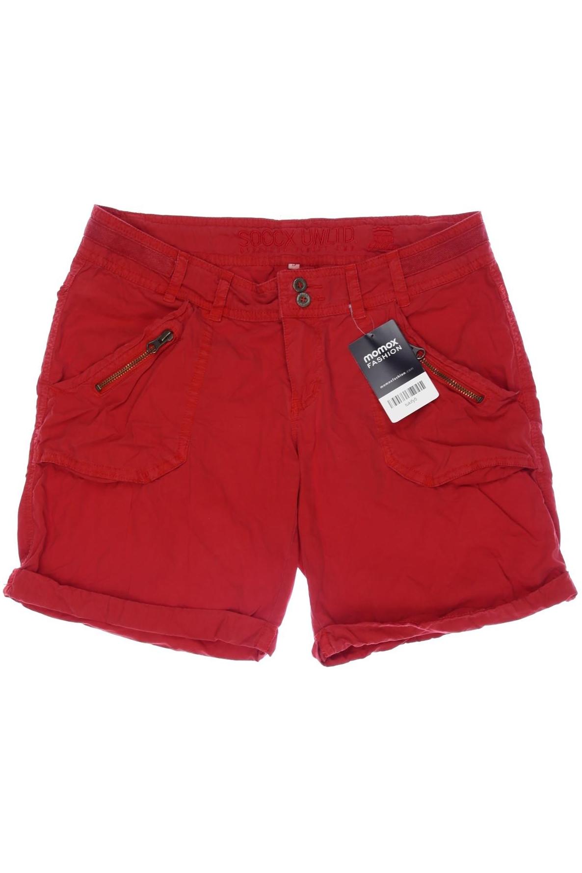 

Soccx Damen Shorts, rot, Gr. 36