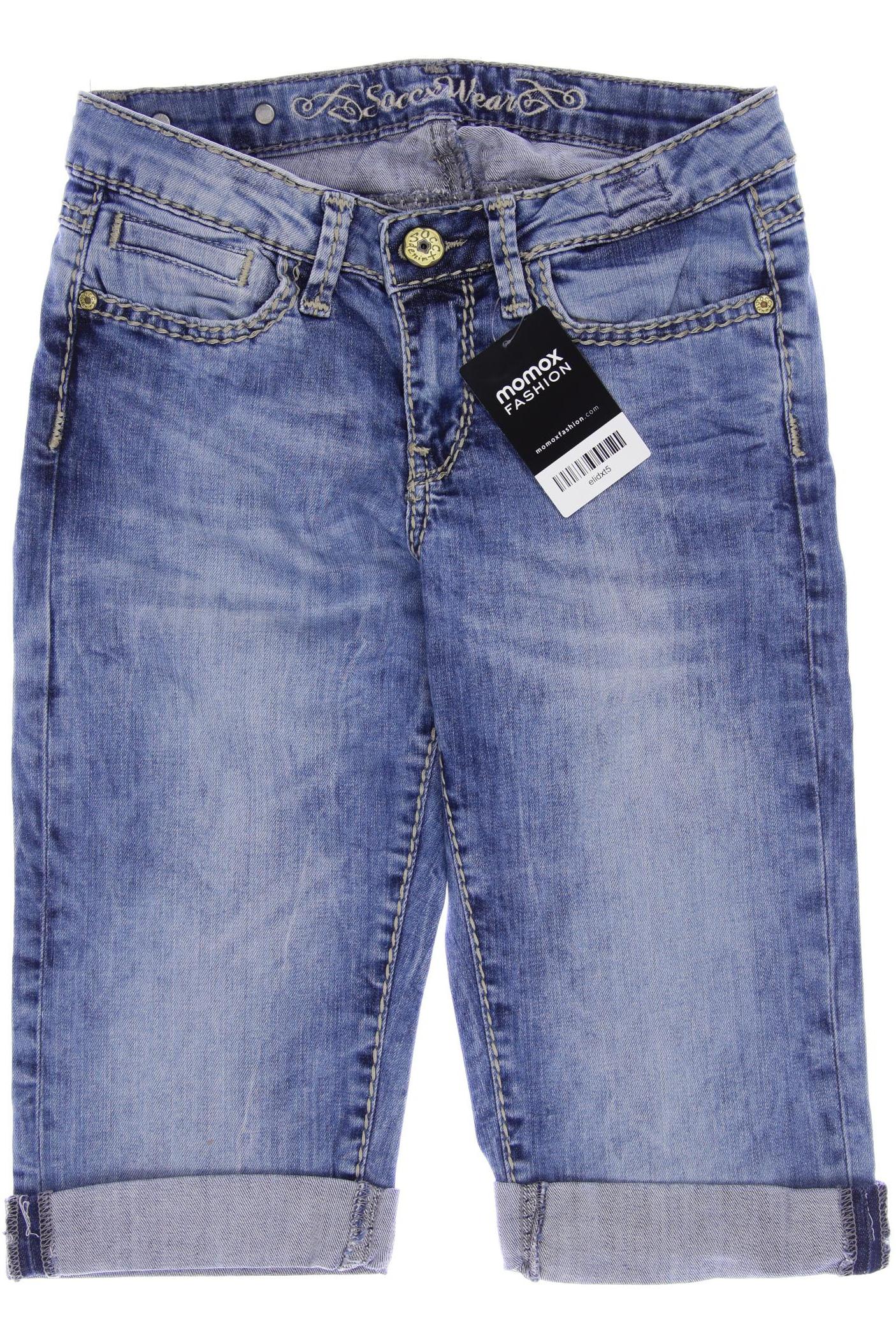 

SOCCX Damen Shorts, blau