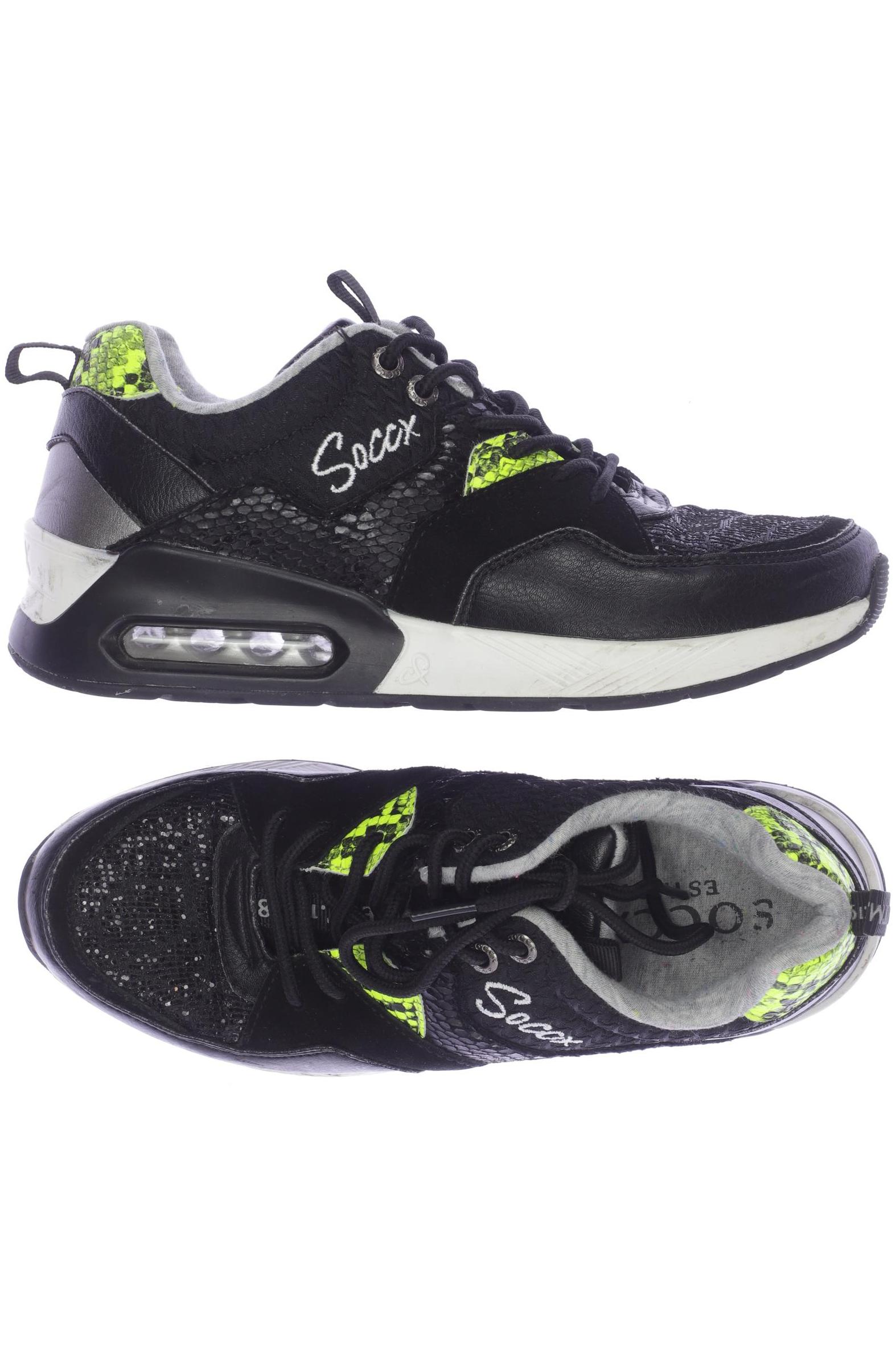

Soccx Damen Sneakers, schwarz, Gr. 36
