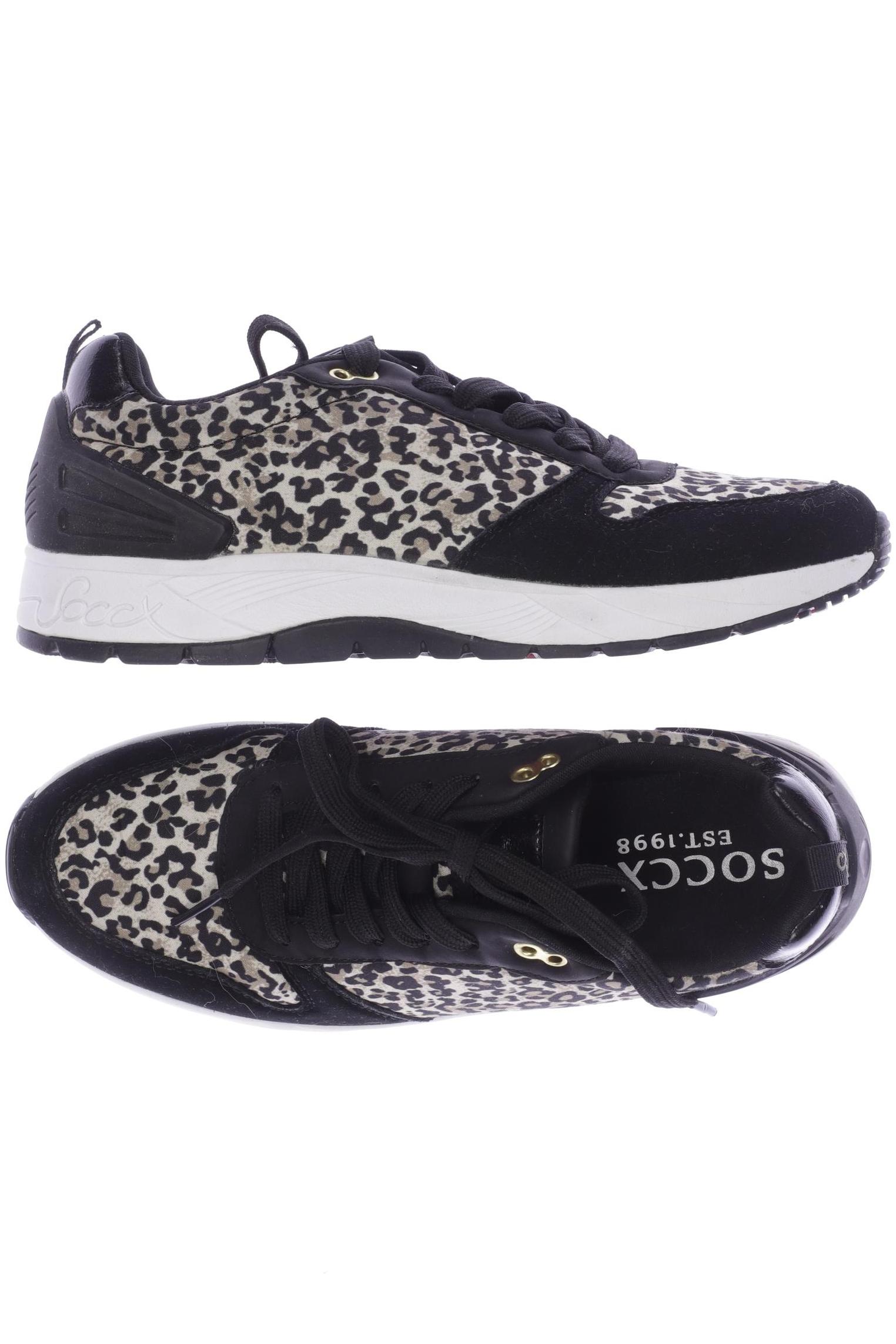 

SOCCX Damen Sneakers, schwarz