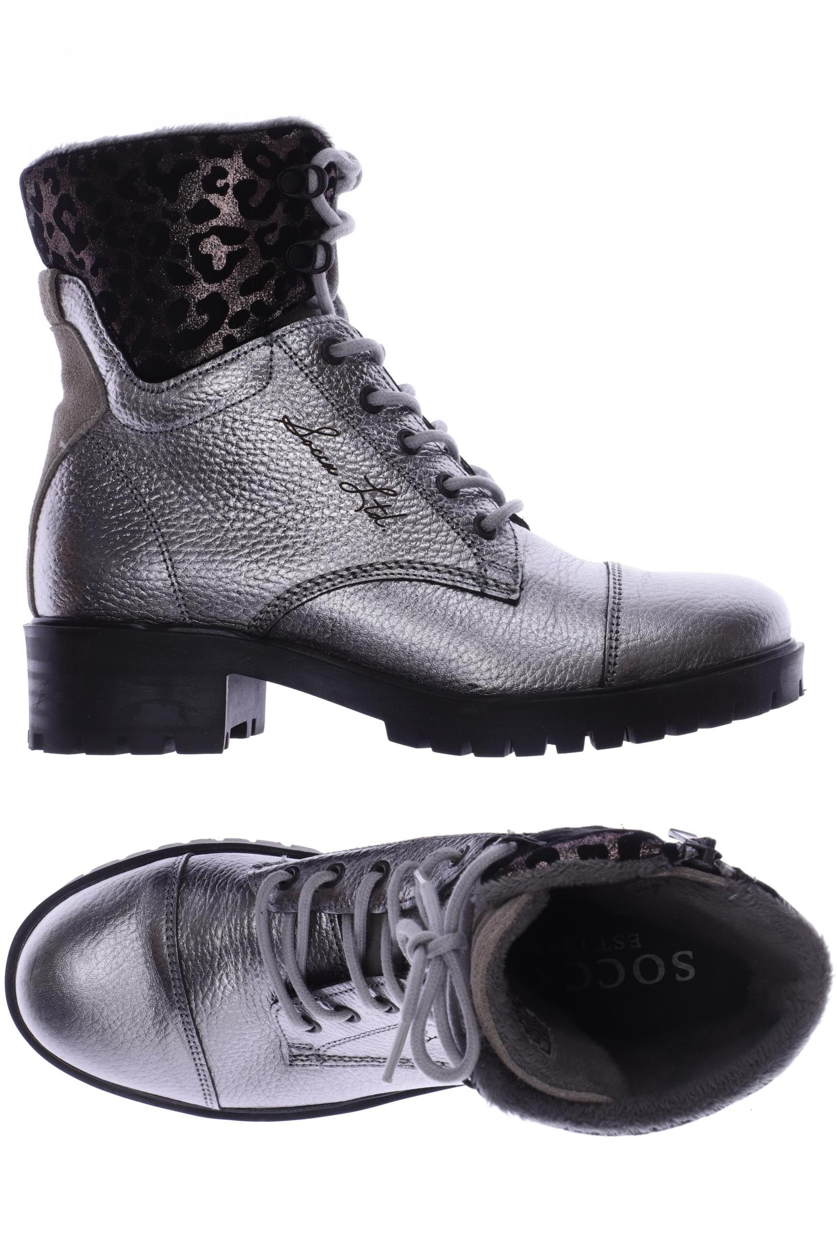 

Soccx Damen Stiefelette, silber, Gr. 38