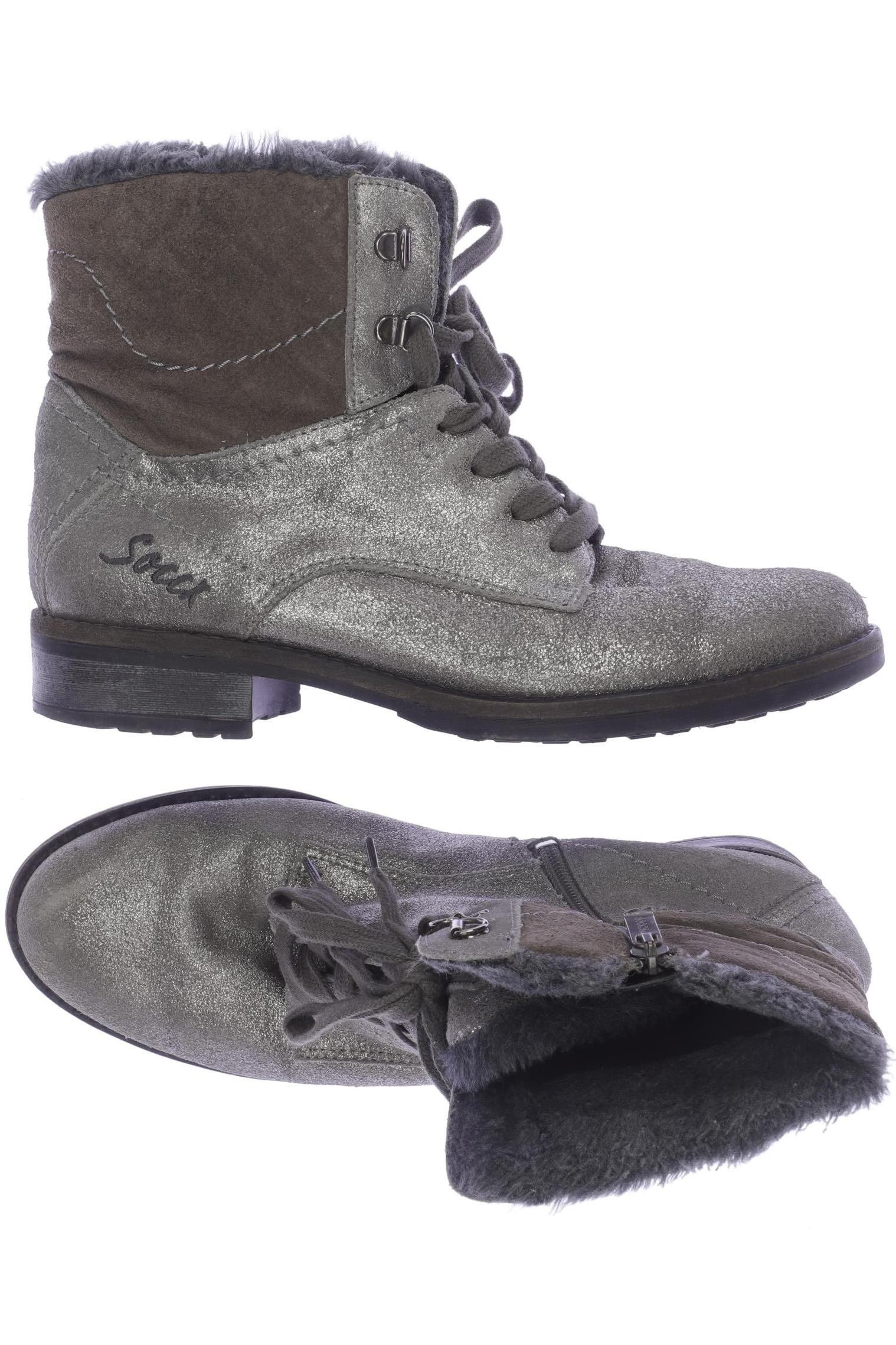 

Soccx Damen Stiefelette, grau, Gr. 39