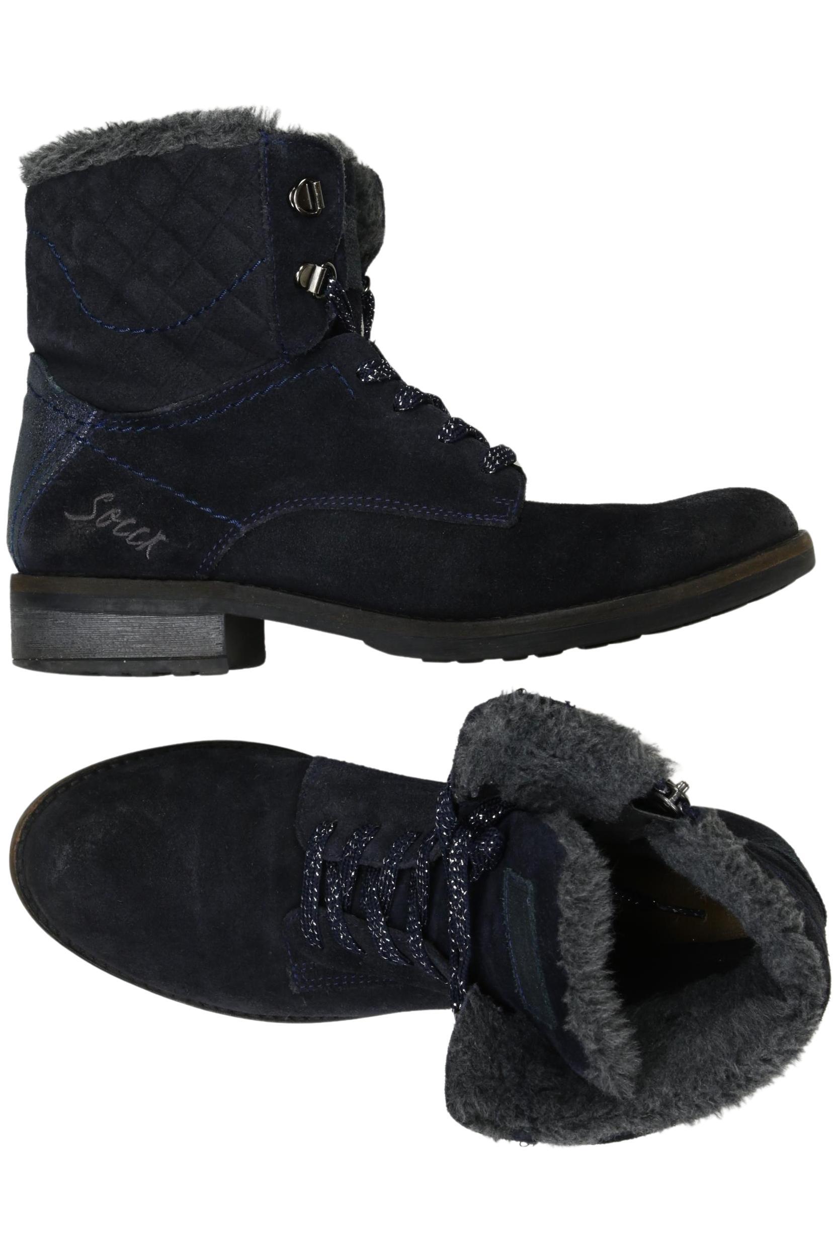 

Soccx Damen Stiefelette, marineblau, Gr. 40