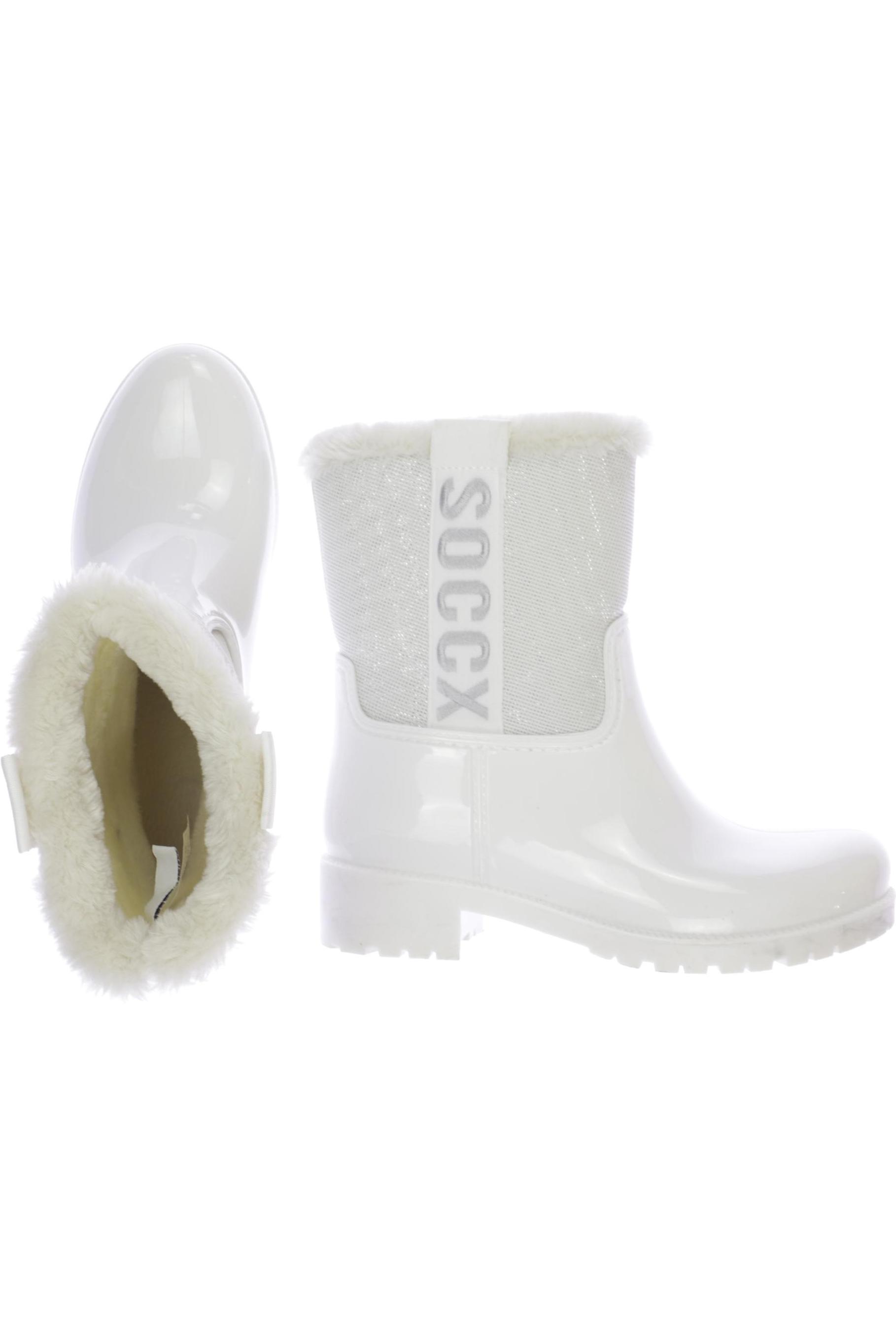 

SOCCX Damen Stiefelette, weiß