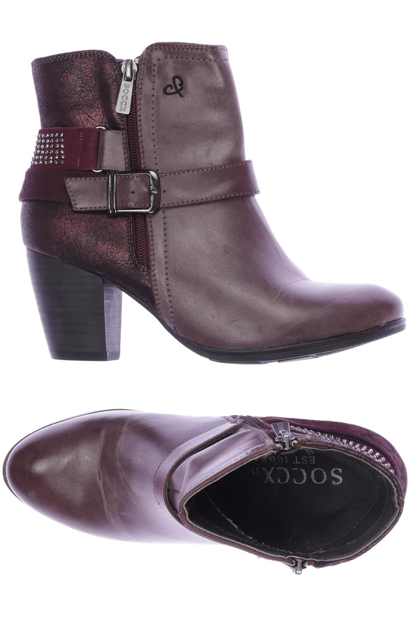 

Soccx Damen Stiefelette, bordeaux, Gr. 39