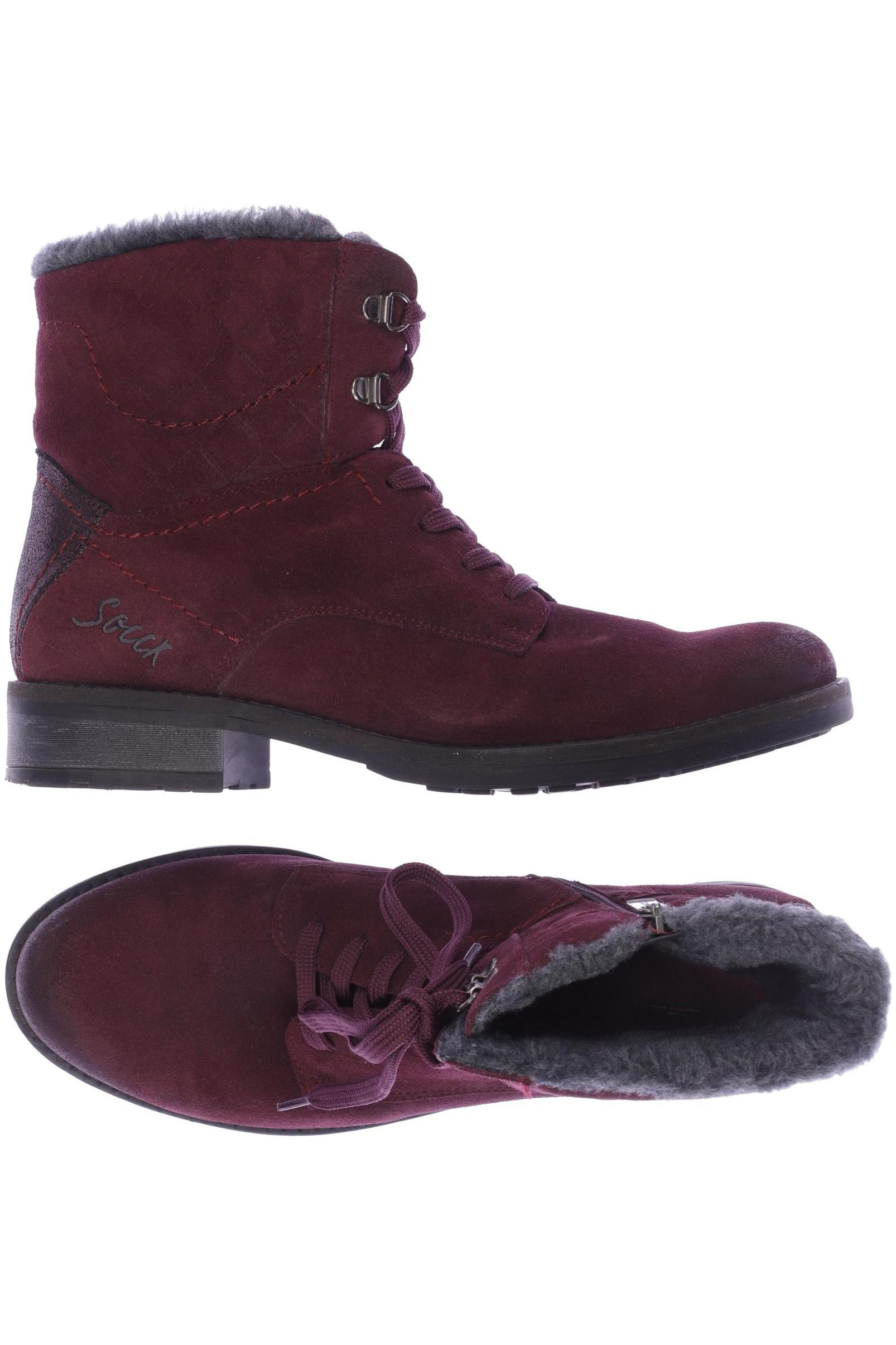 

Soccx Damen Stiefelette, bordeaux, Gr. 41