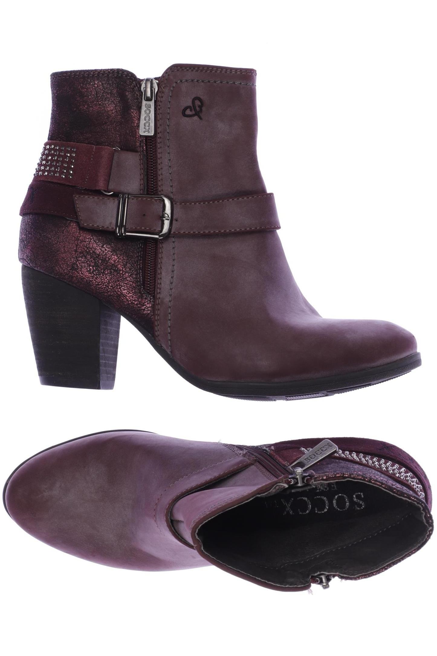 

Soccx Damen Stiefelette, bordeaux, Gr. 39