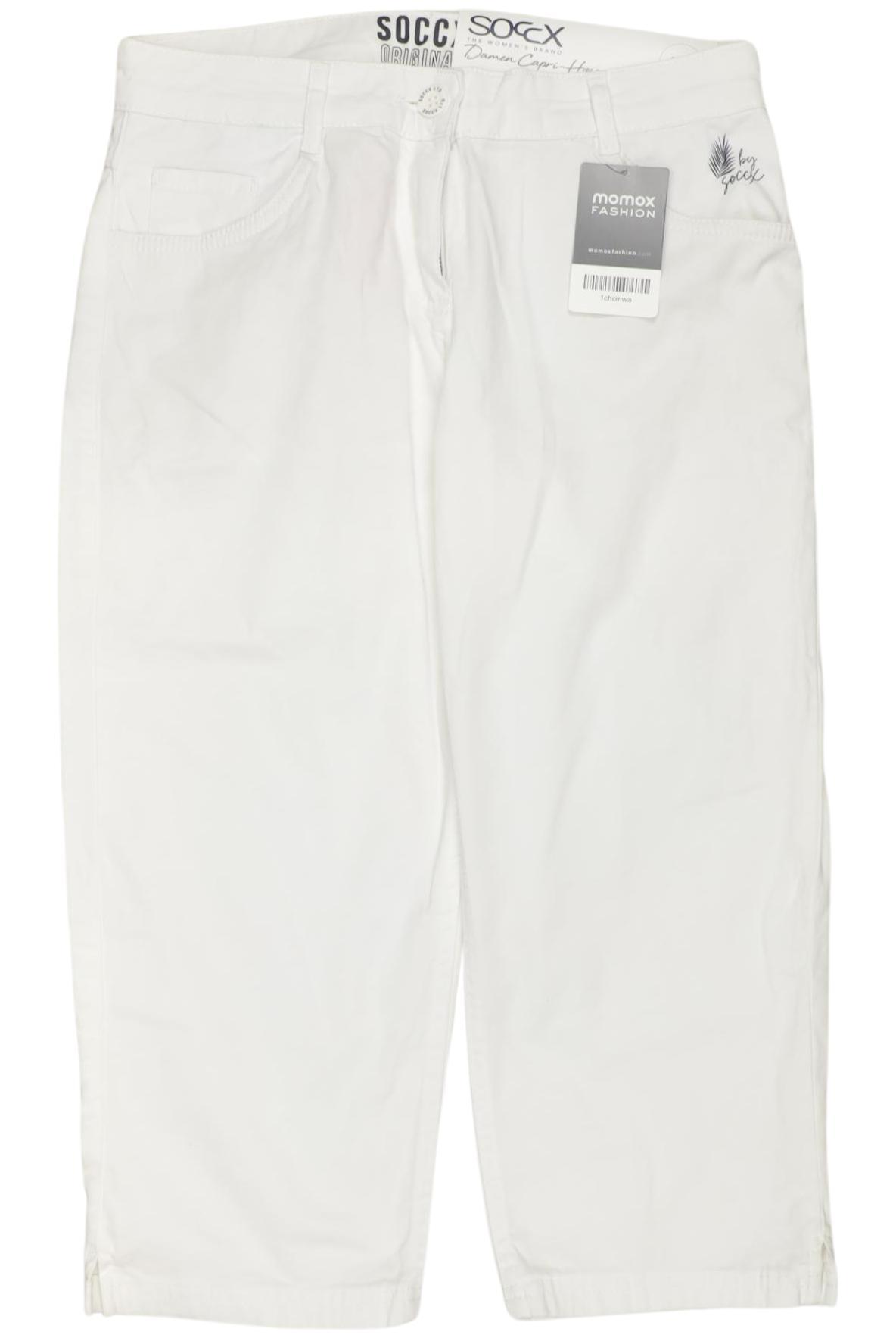 

Soccx Damen Stoffhose, weiß, Gr. 36