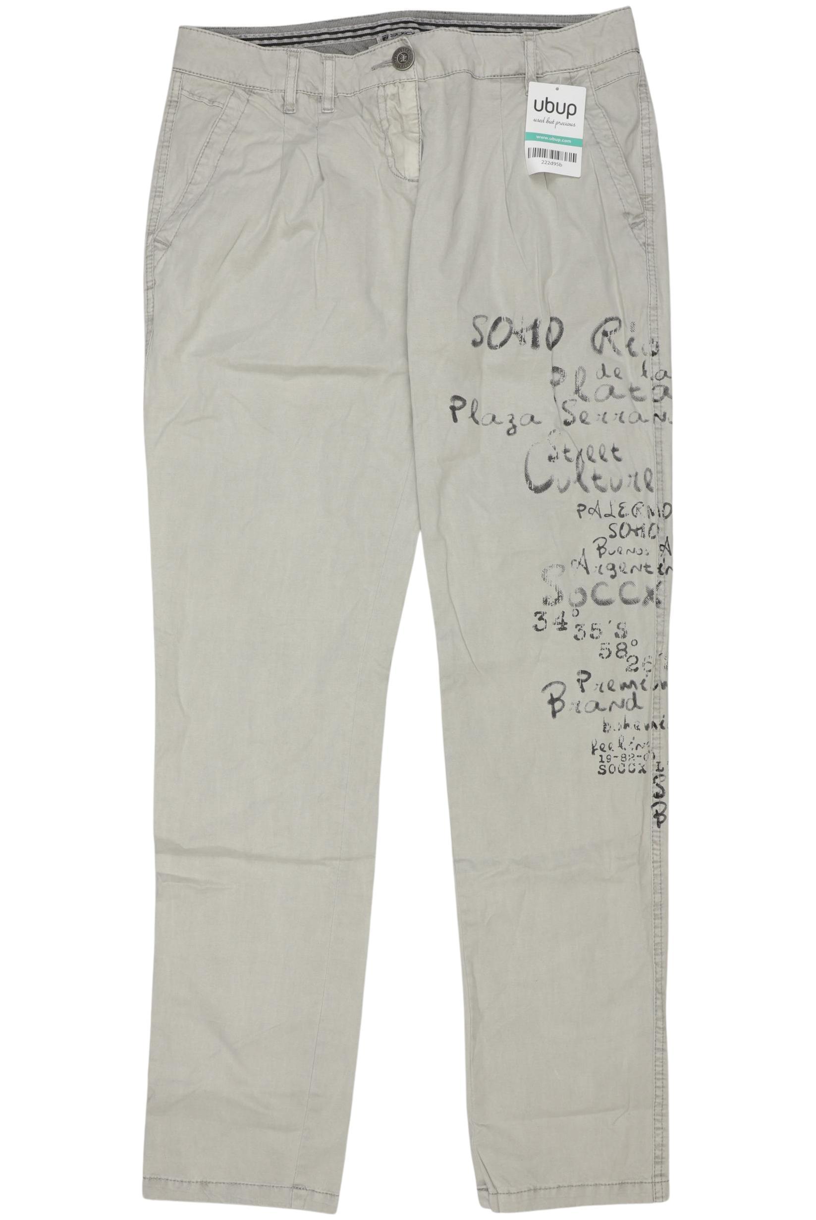 

Soccx Damen Stoffhose, grau, Gr. 38