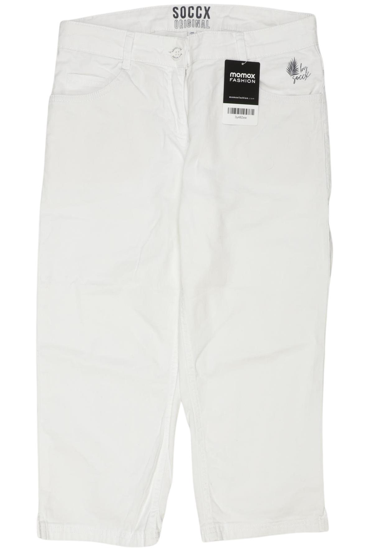 

Soccx Damen Stoffhose, weiß, Gr. 36