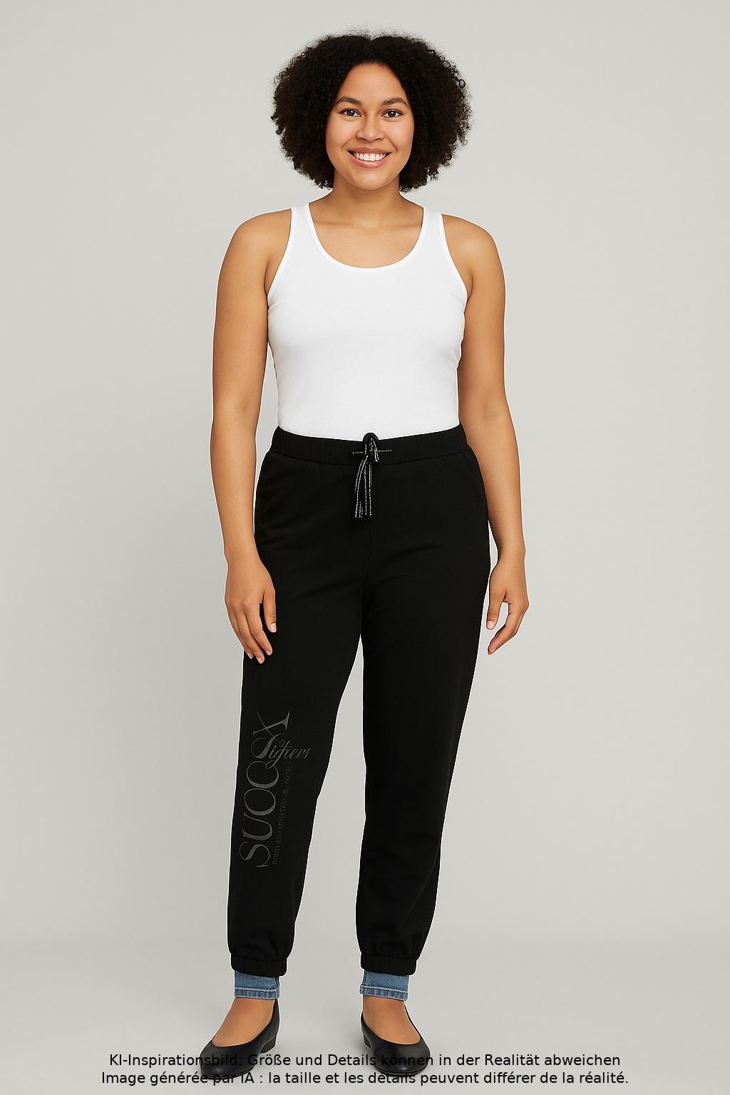 

Soccx Damen Stoffhose, schwarz, Gr. 38