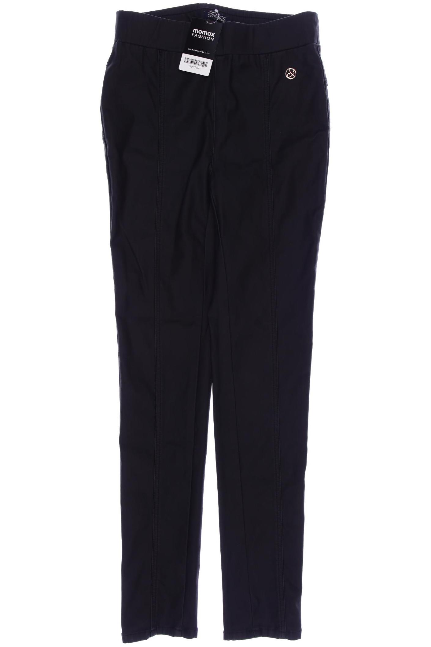 

SOCCX Damen Stoffhose, schwarz