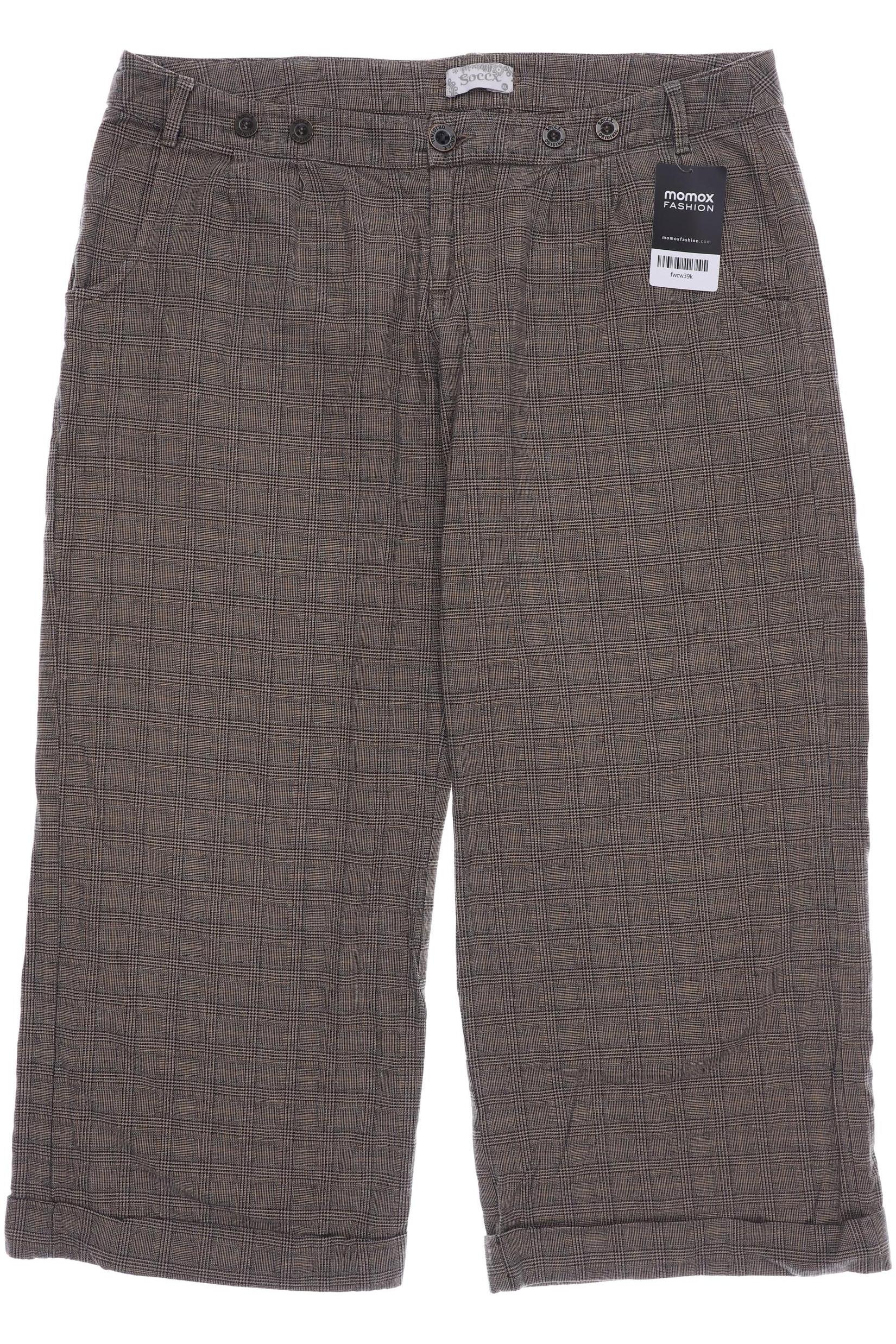 

SOCCX Damen Stoffhose, braun