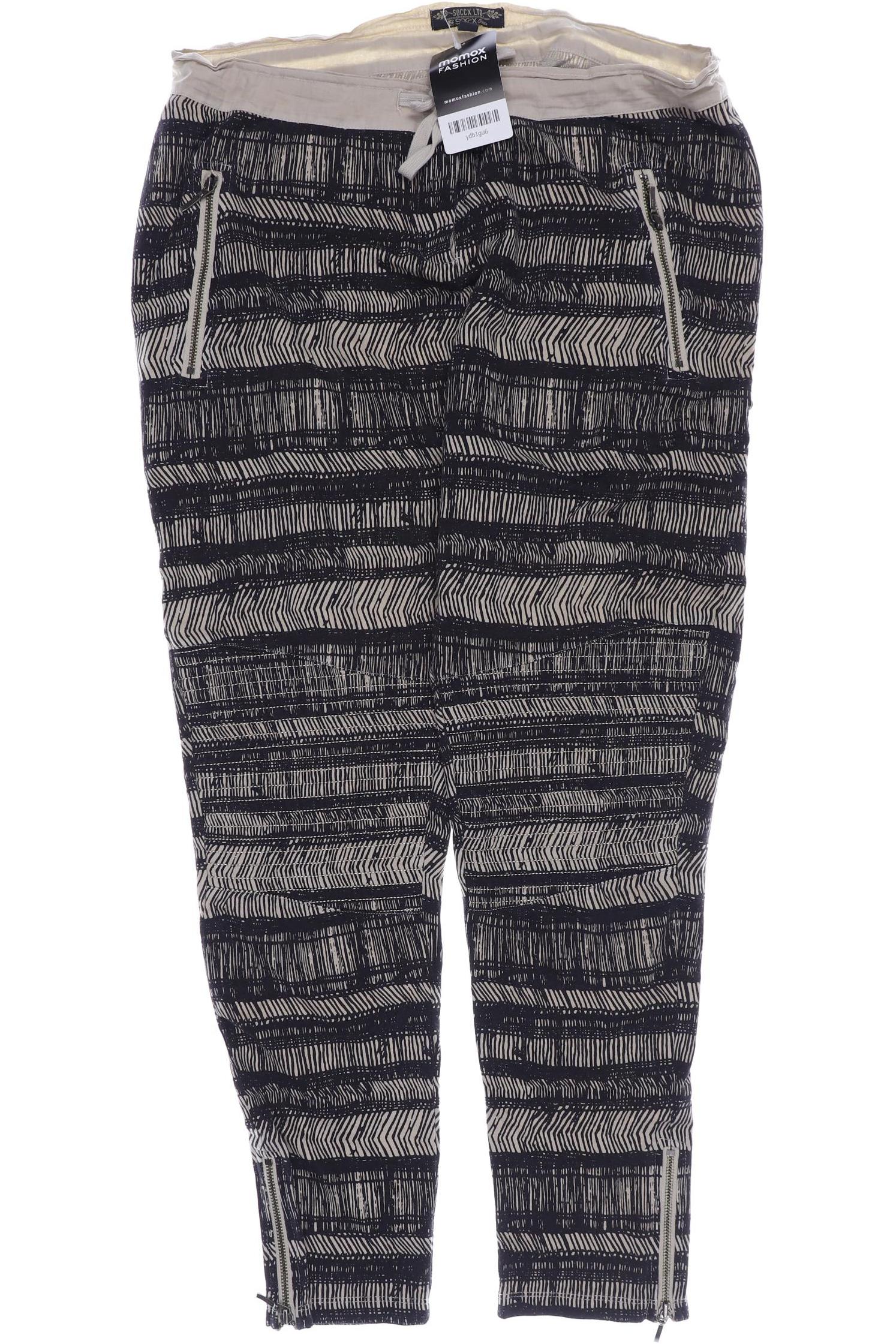 

SOCCX Damen Stoffhose, schwarz
