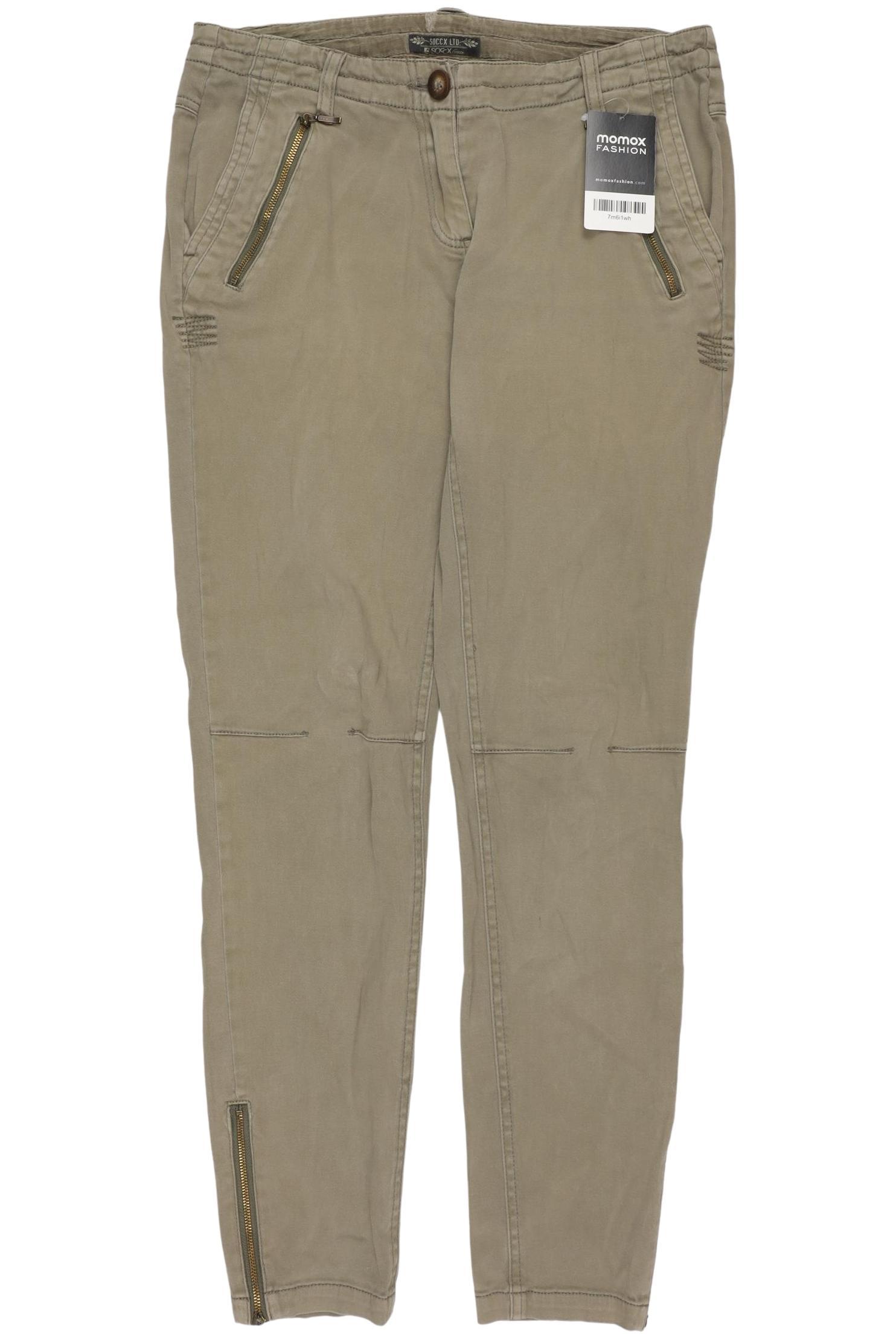 

Soccx Damen Stoffhose, grün, Gr. 28
