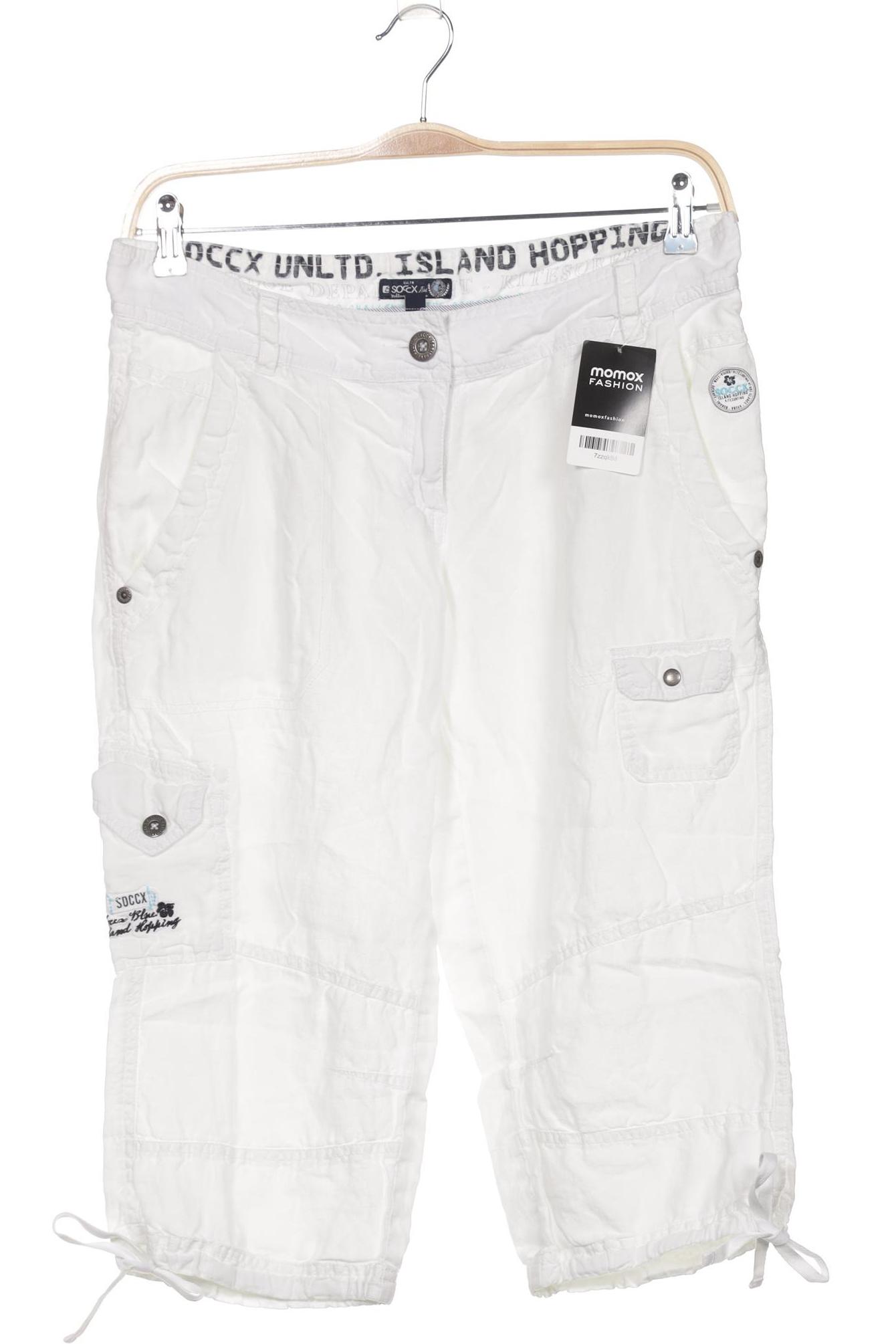 

Soccx Damen Stoffhose, weiß, Gr. 40
