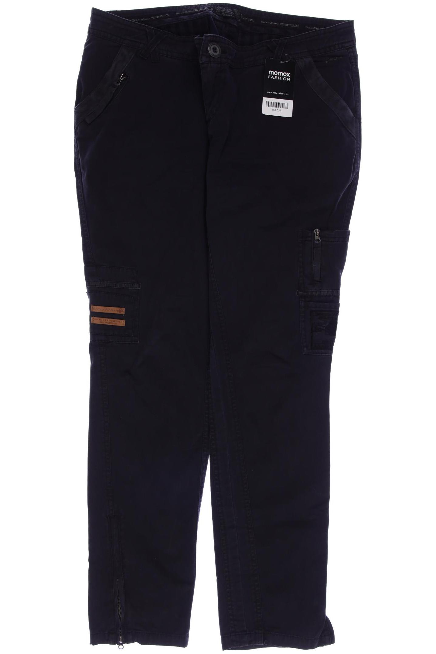 

Soccx Damen Stoffhose, marineblau, Gr. 40