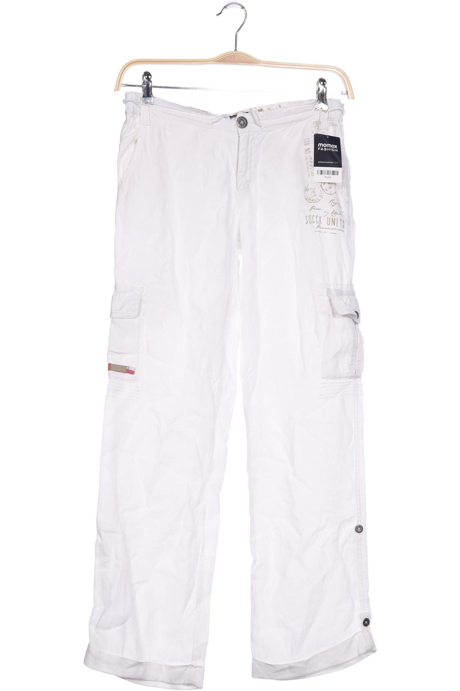 

Soccx Damen Stoffhose, weiß, Gr. 27