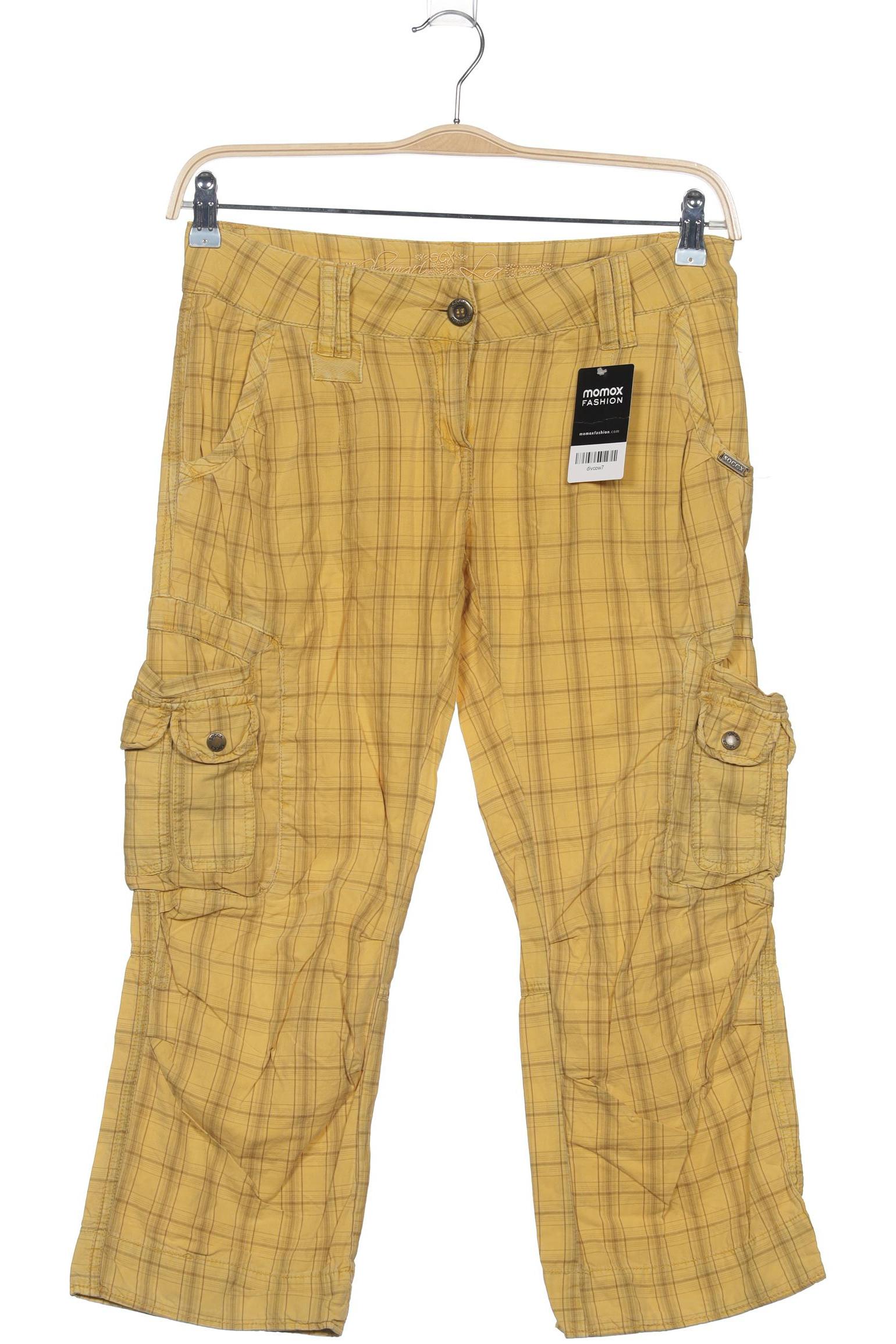 

Soccx Damen Stoffhose, gelb, Gr. 0