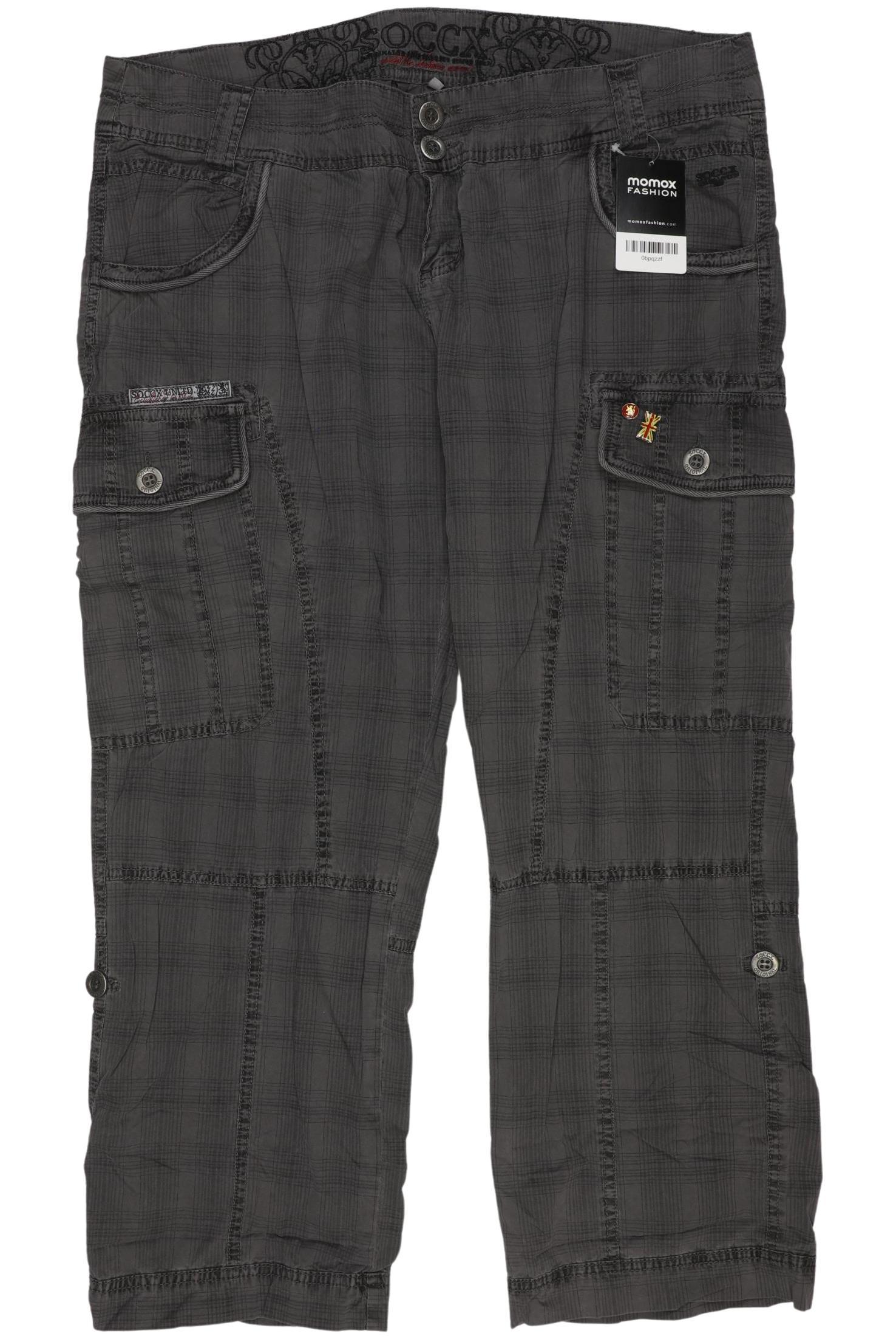 

Soccx Damen Stoffhose, grau, Gr. 0