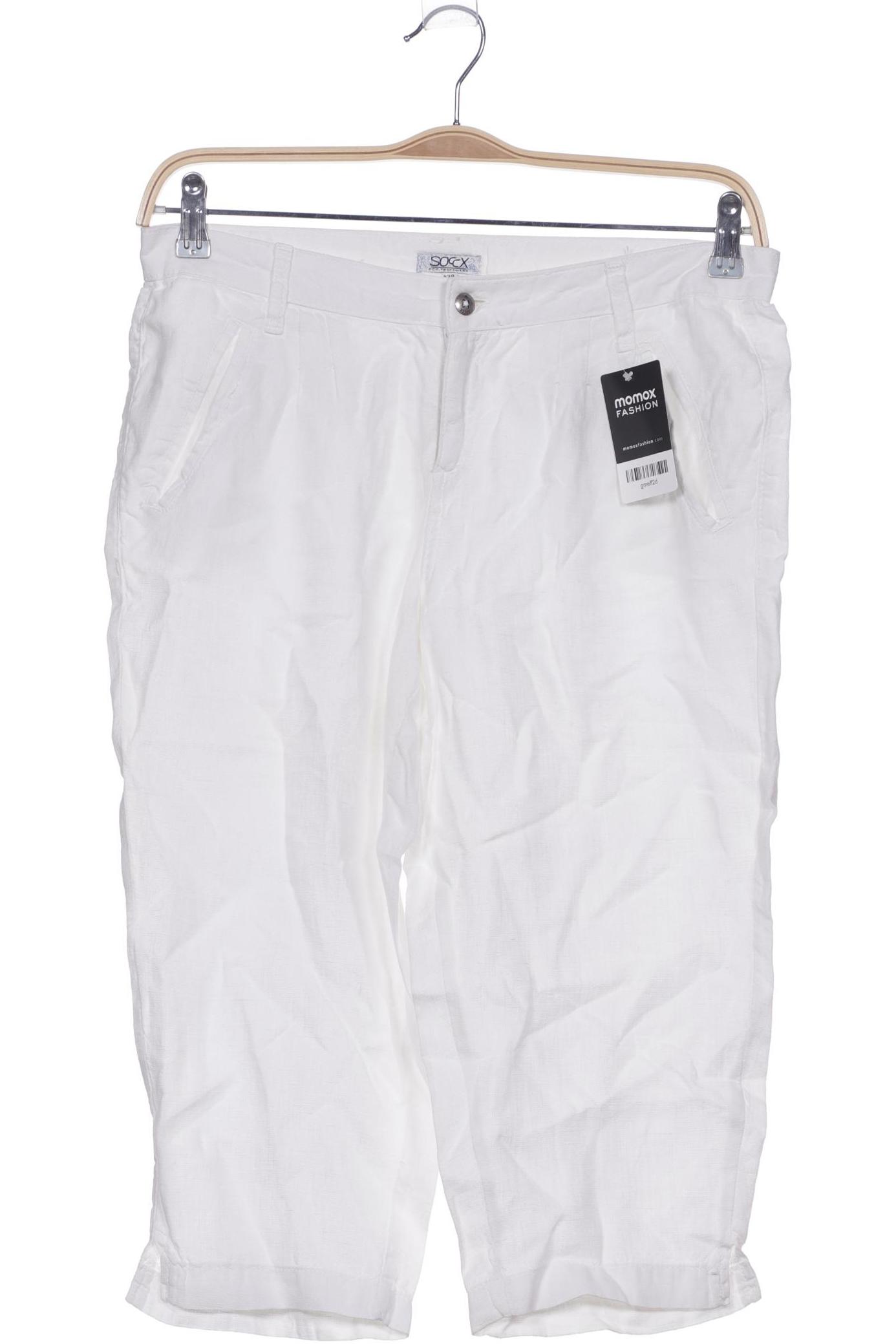

Soccx Damen Stoffhose, weiß, Gr. 38