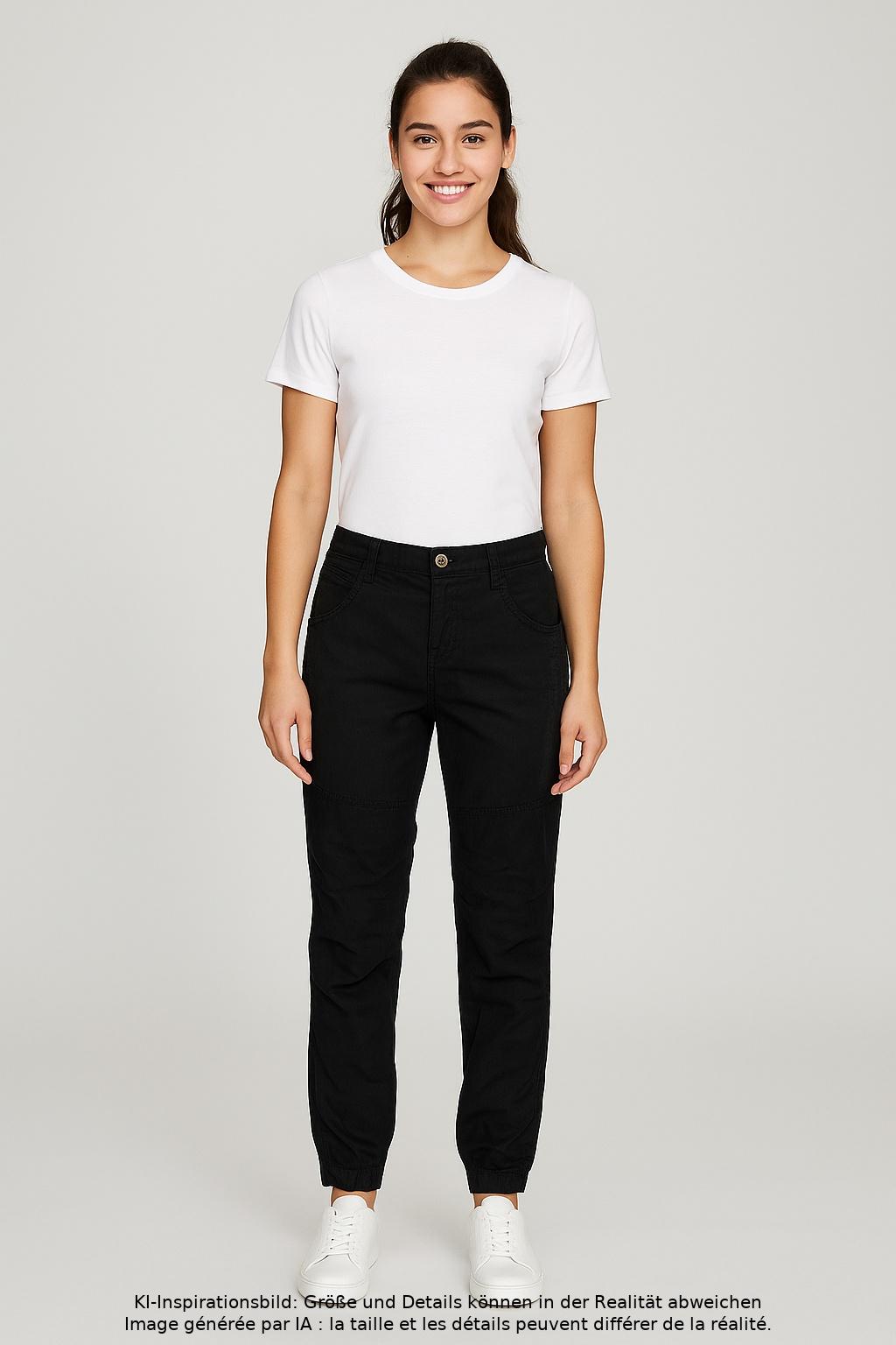 

Soccx Damen Stoffhose, schwarz, Gr. 0