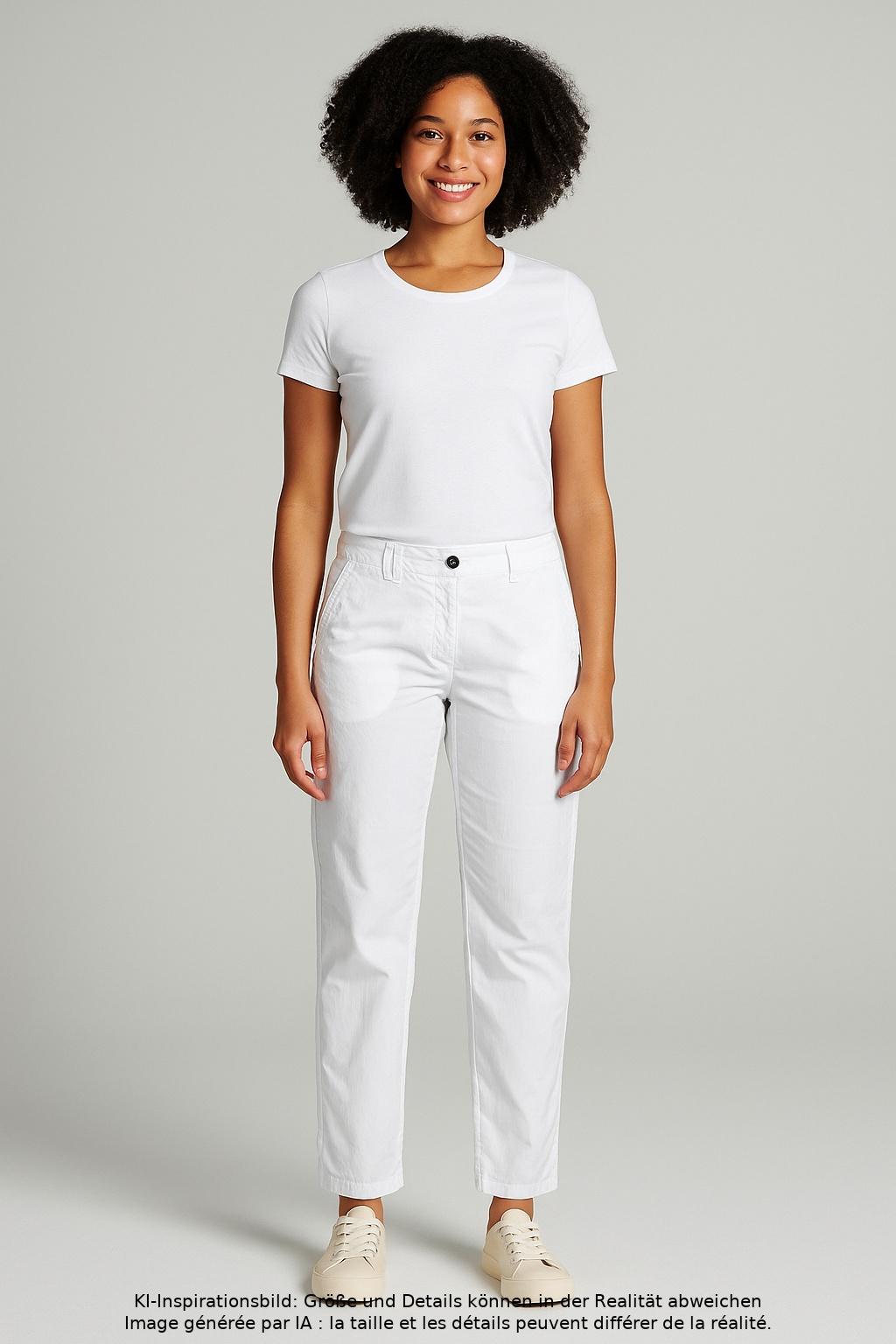 

Soccx Damen Stoffhose, weiß, Gr. 27