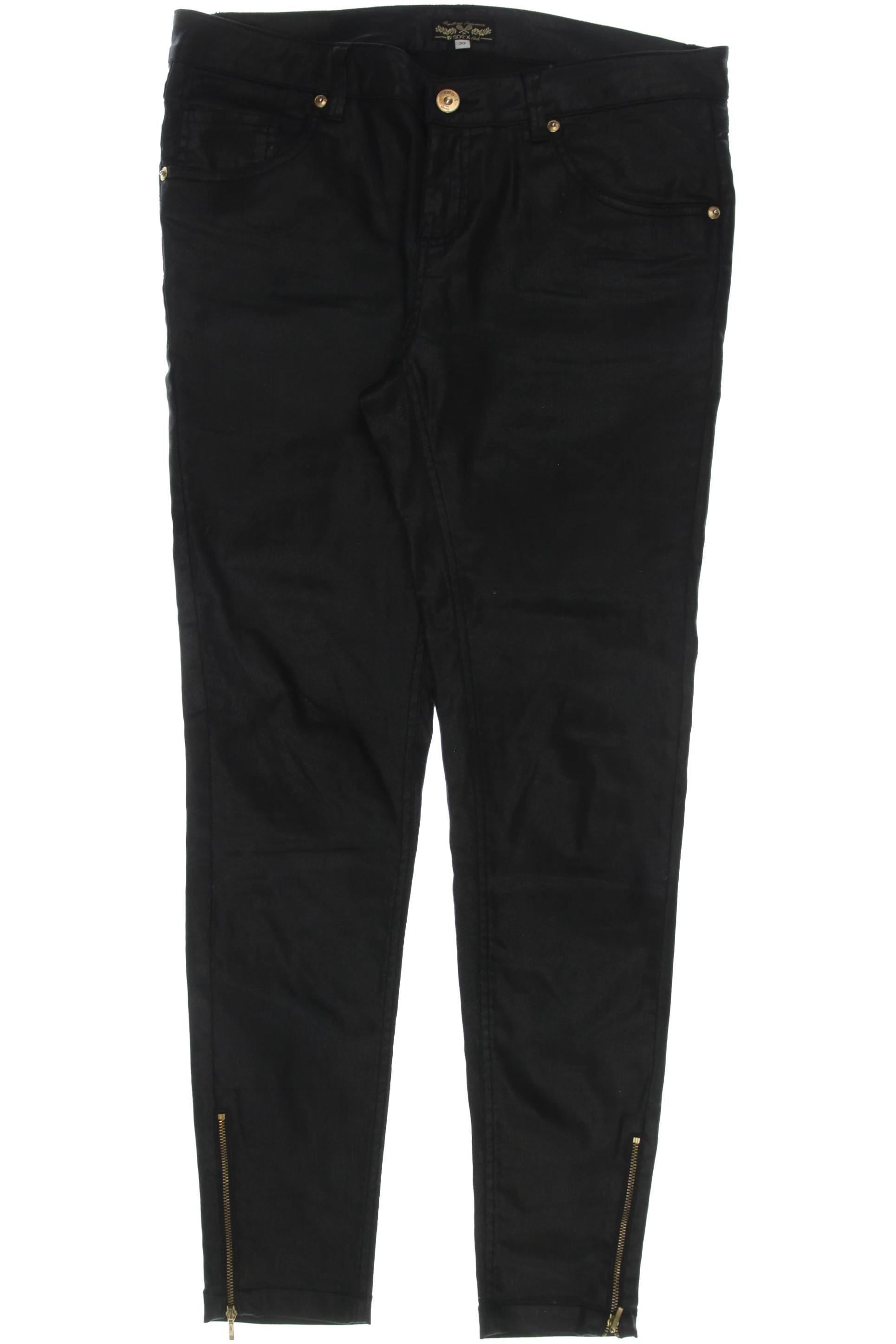 

Soccx Damen Stoffhose, schwarz, Gr. 30