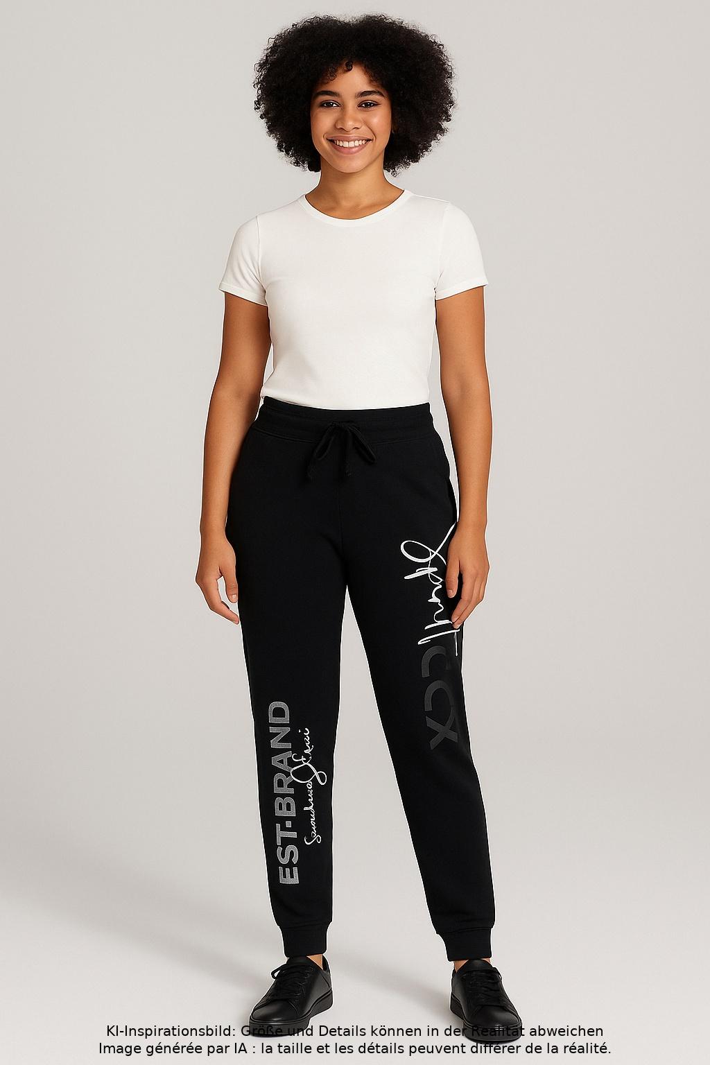 

Soccx Damen Stoffhose, schwarz, Gr. 40