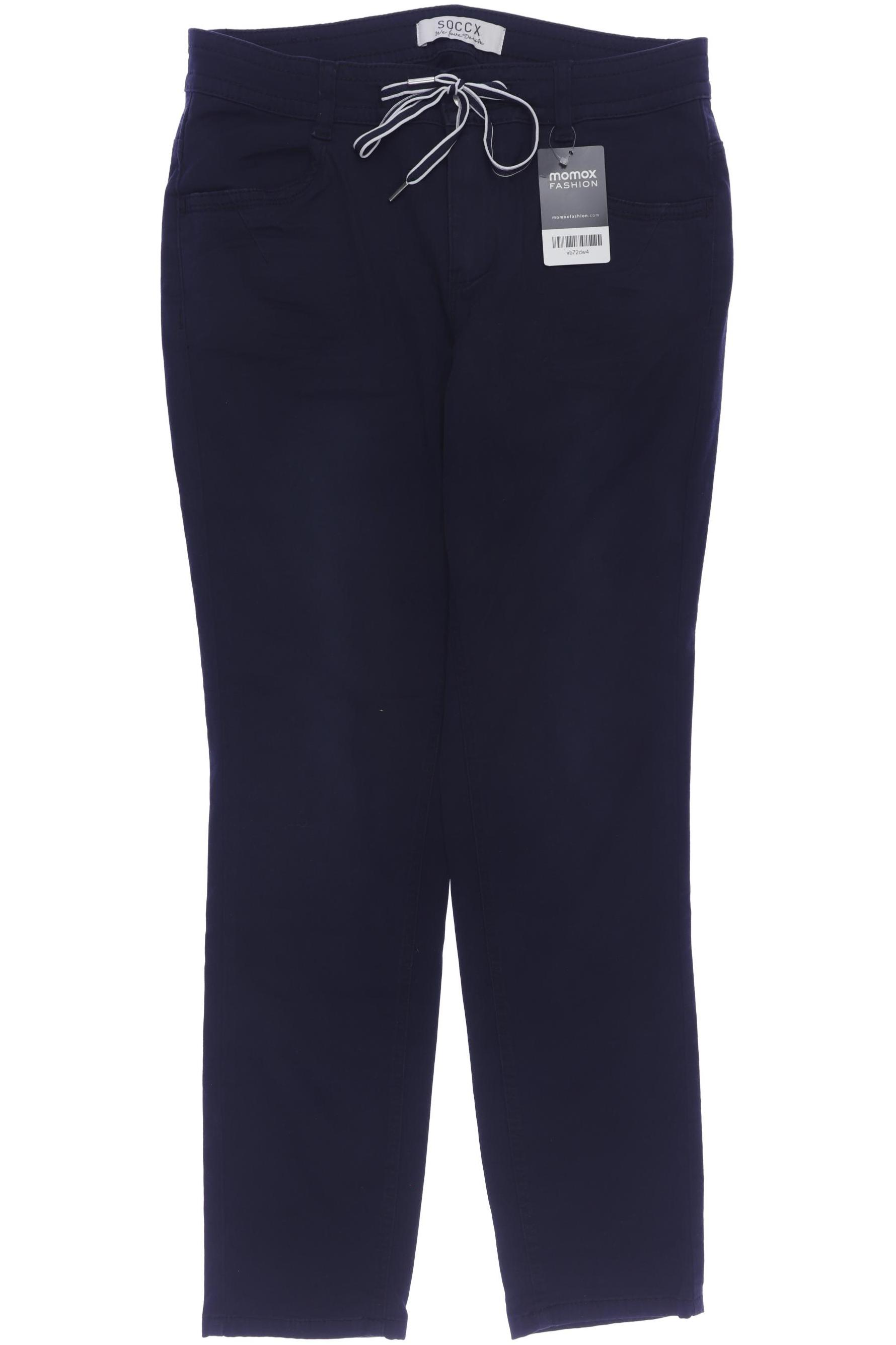 

Soccx Damen Stoffhose, marineblau, Gr. 29