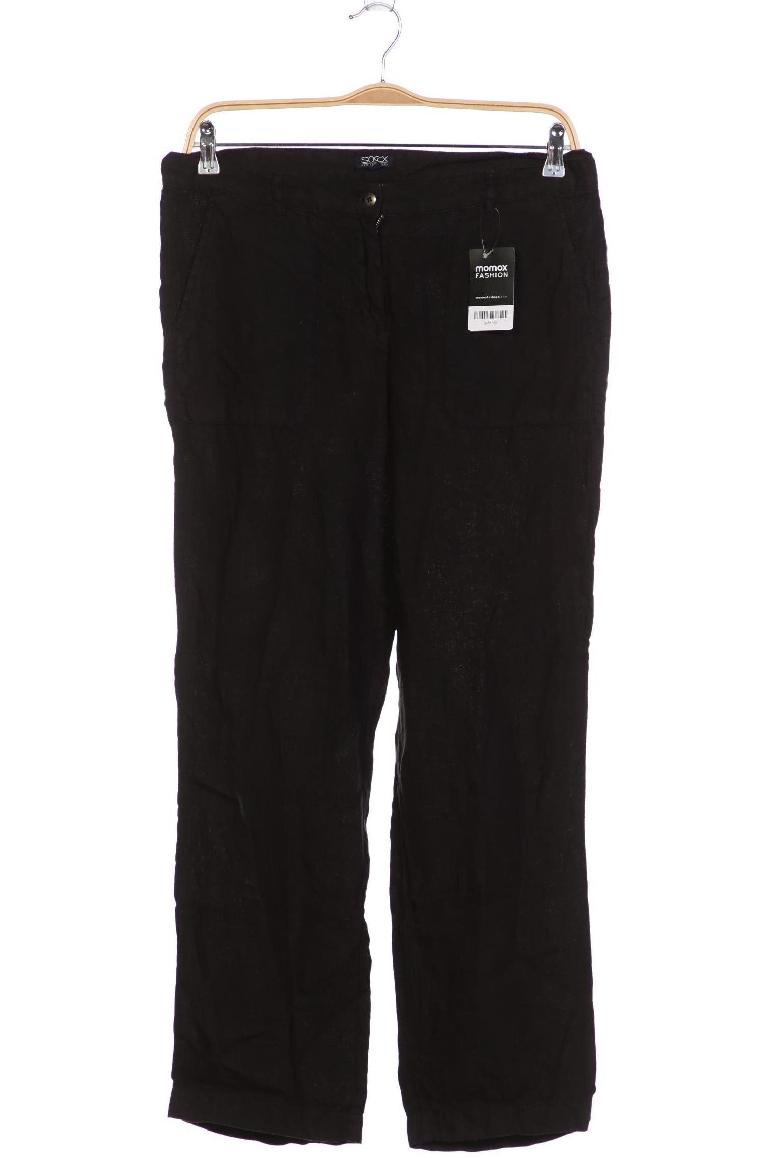 

SOCCX Damen Stoffhose, schwarz