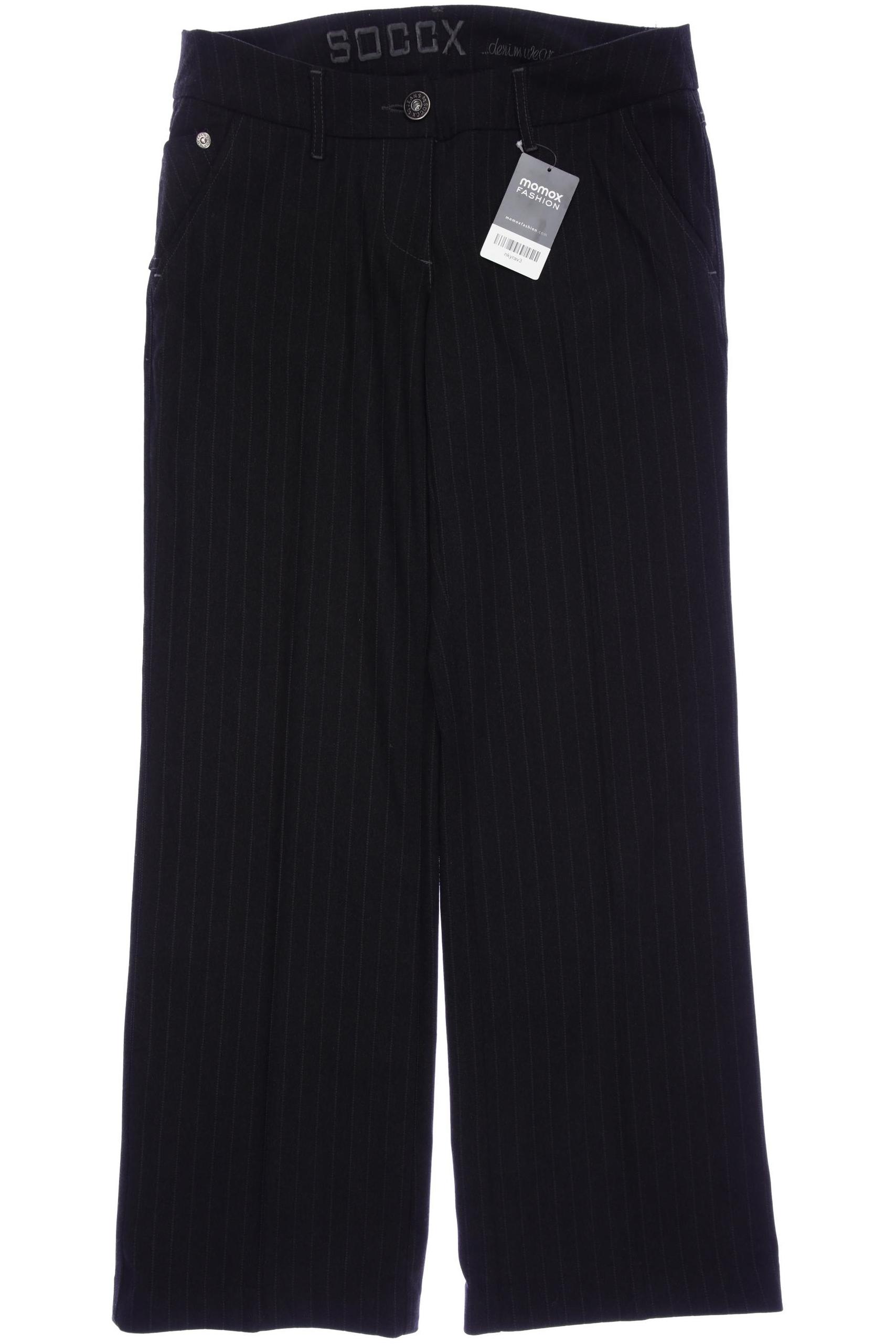 

Soccx Damen Stoffhose, schwarz, Gr. 0
