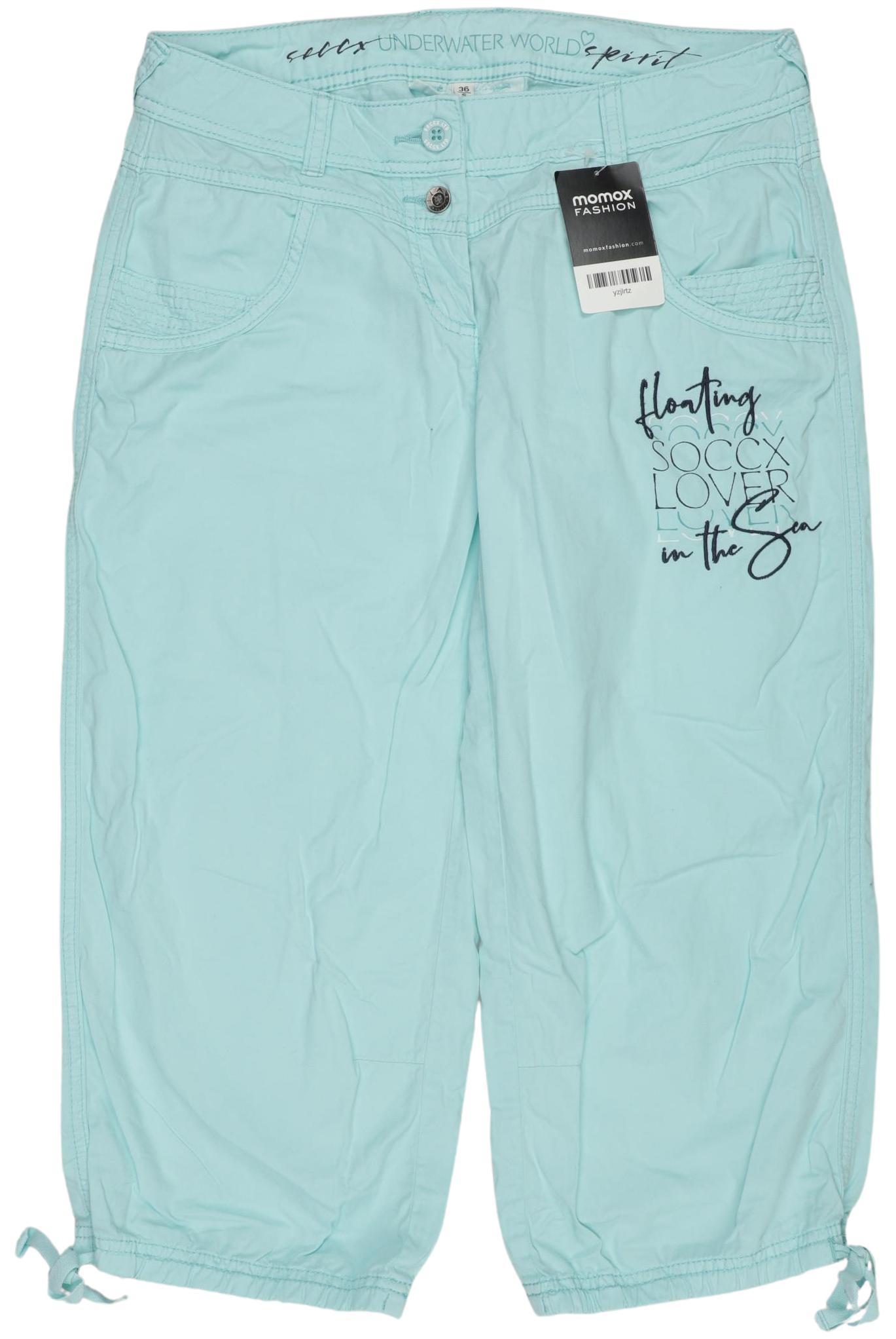 

Soccx Damen Stoffhose, hellblau, Gr. 36
